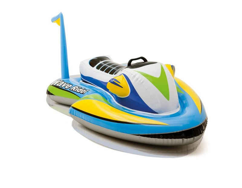 Intex Badeinsel aufblasbare Wave Rider Waterscooter 117 x 77 cm Vinyl gelb/grün, (1-St)