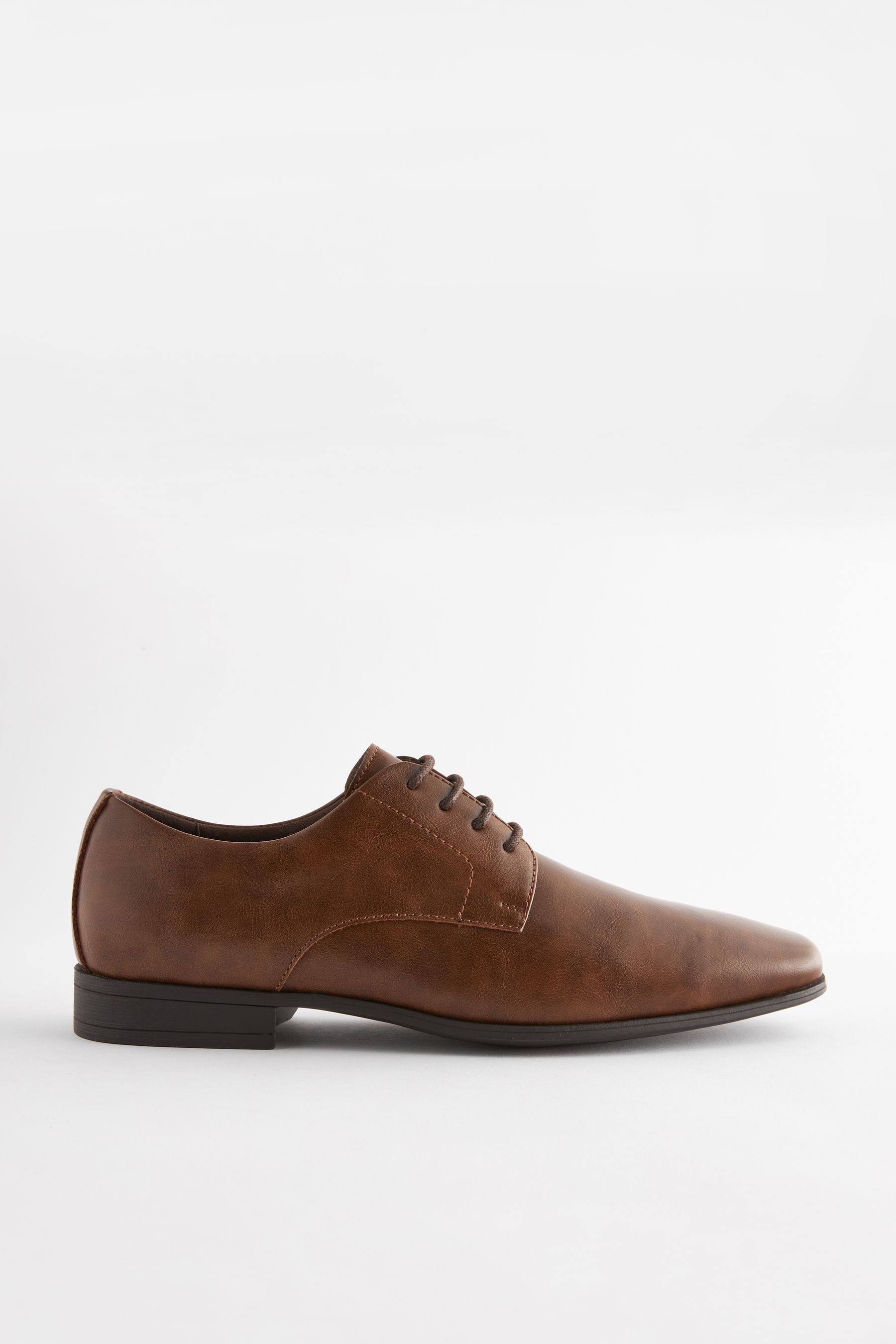 Schmale Derby-Schuhe mit eckiger Zehenpartie Schnürschuh