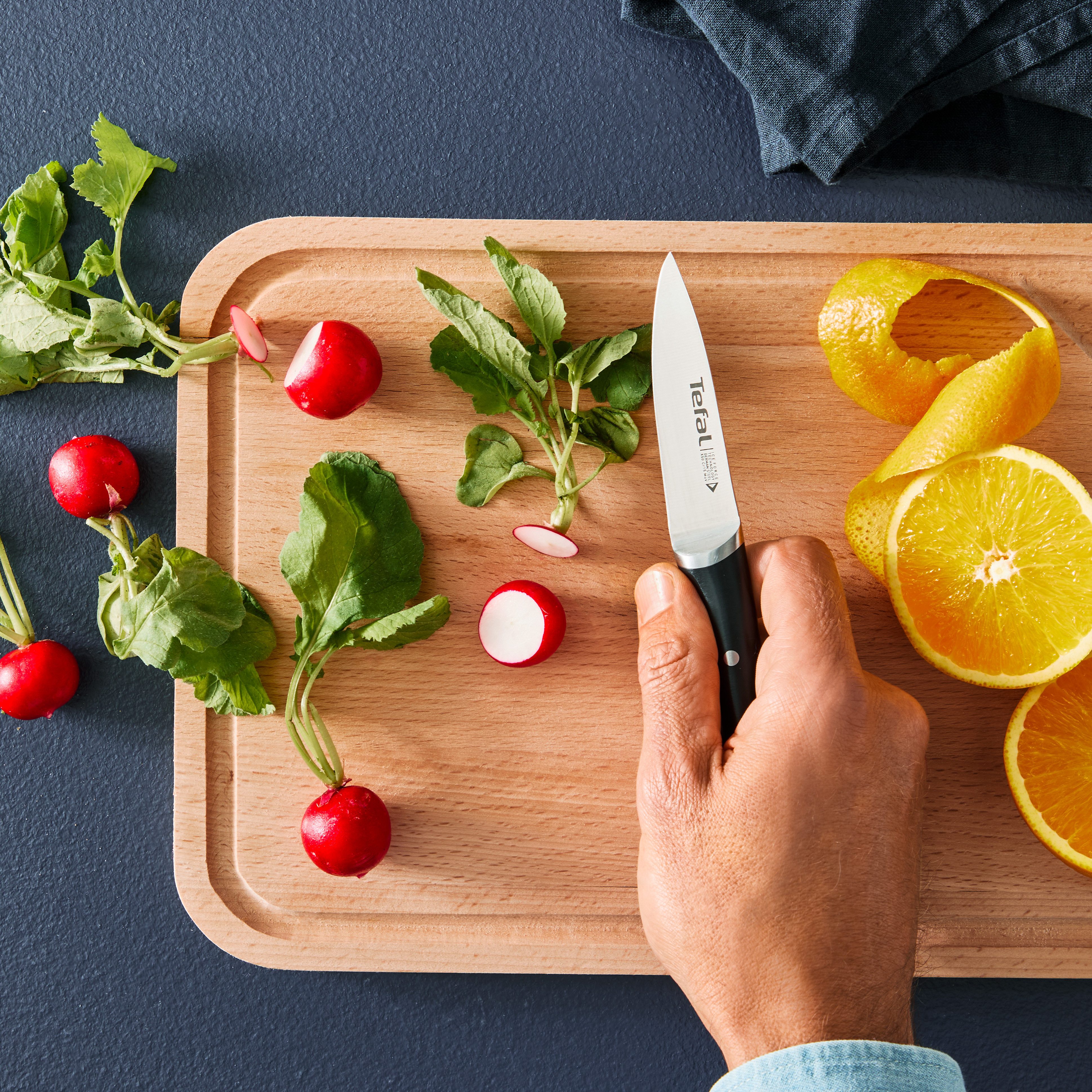 Tefal Schälmesser Ice Force, 9 cm, Eishärtungstechnologie, Klinge aus deutschem Edelstahl