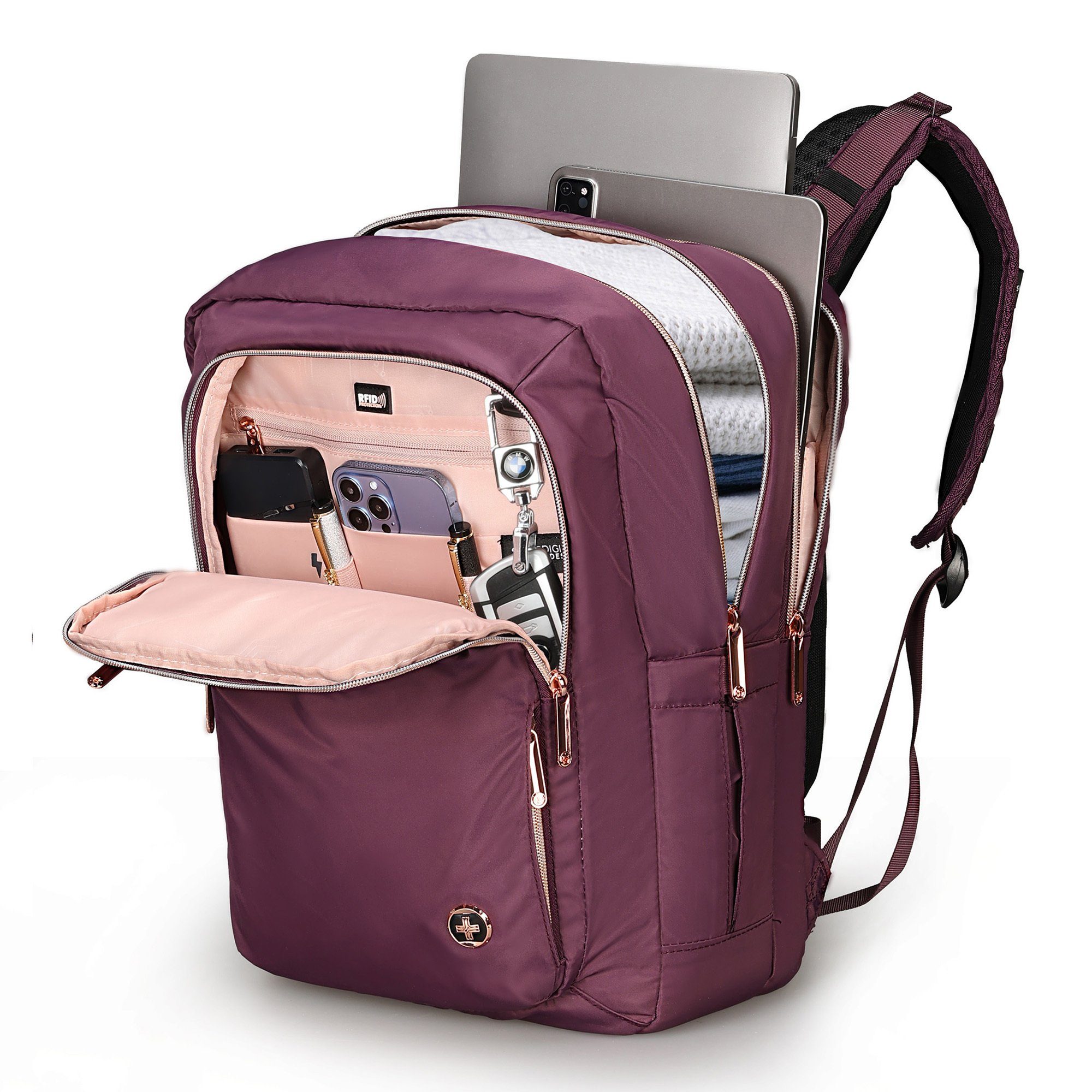 Patentiertes Design Swissdigital Massagesystem Rucksack,