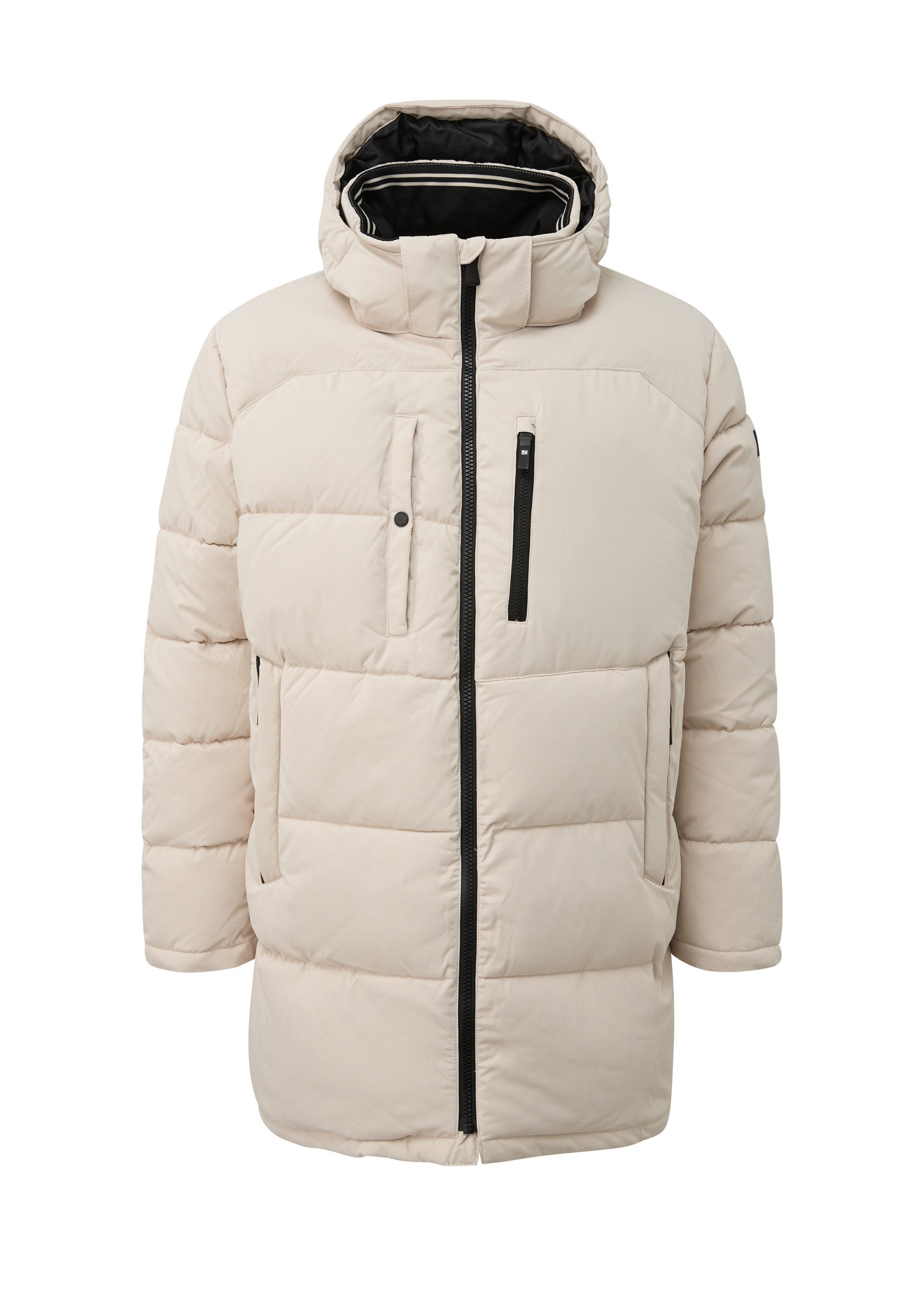 s.Oliver Winterjacke Outdoor-Jacke Wärmende Pufferjacke mit abnehmbarer Kapuze