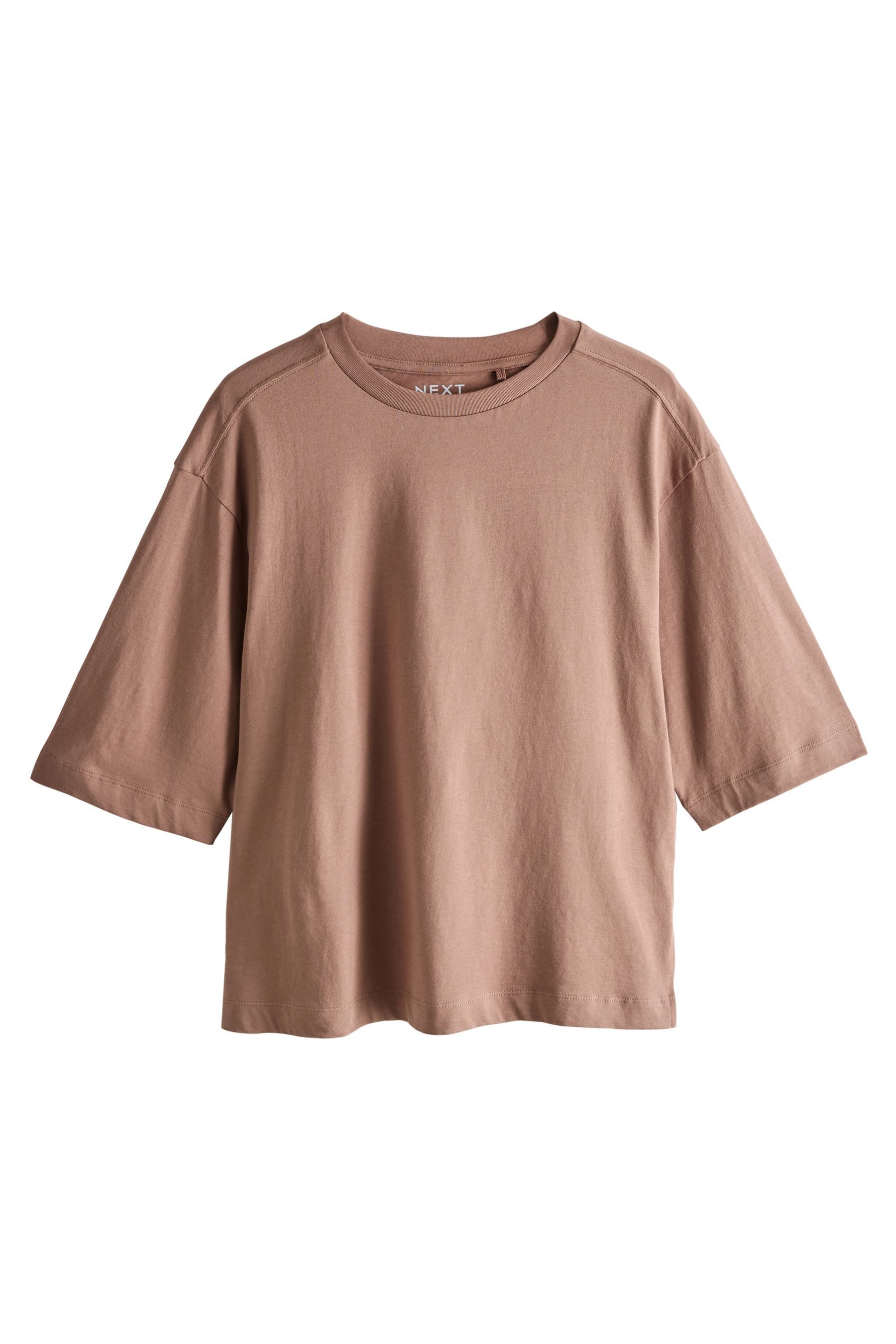 Next T-Shirt Relaxed Fit T-Shirts mit 3/4-Ärmeln, 5er-Pack (5-tlg)