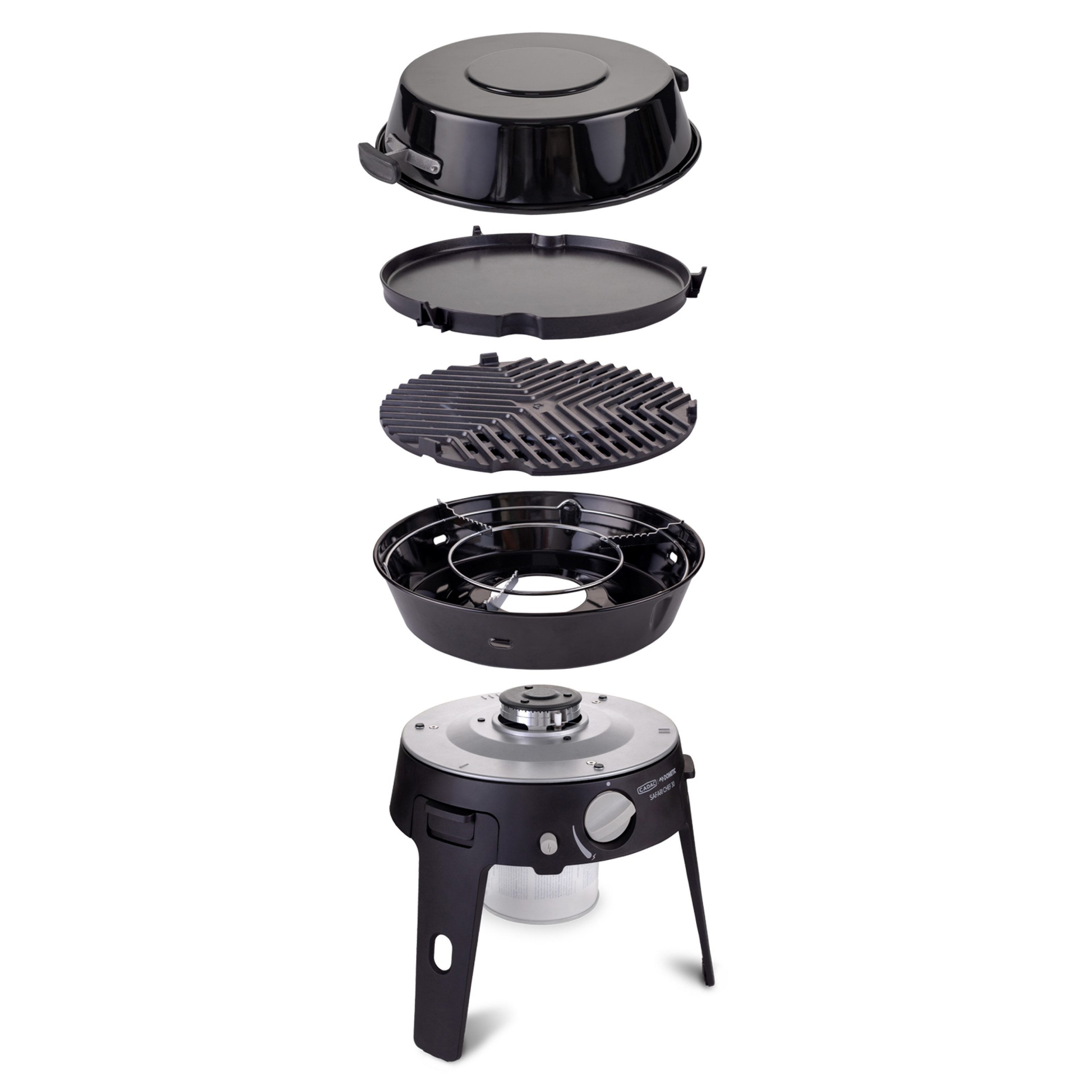 CADAC Camping-Gasgrill Cadac Safari Chef 30 HP Deluxe Gasgrill Campinggrill ø 30 cm