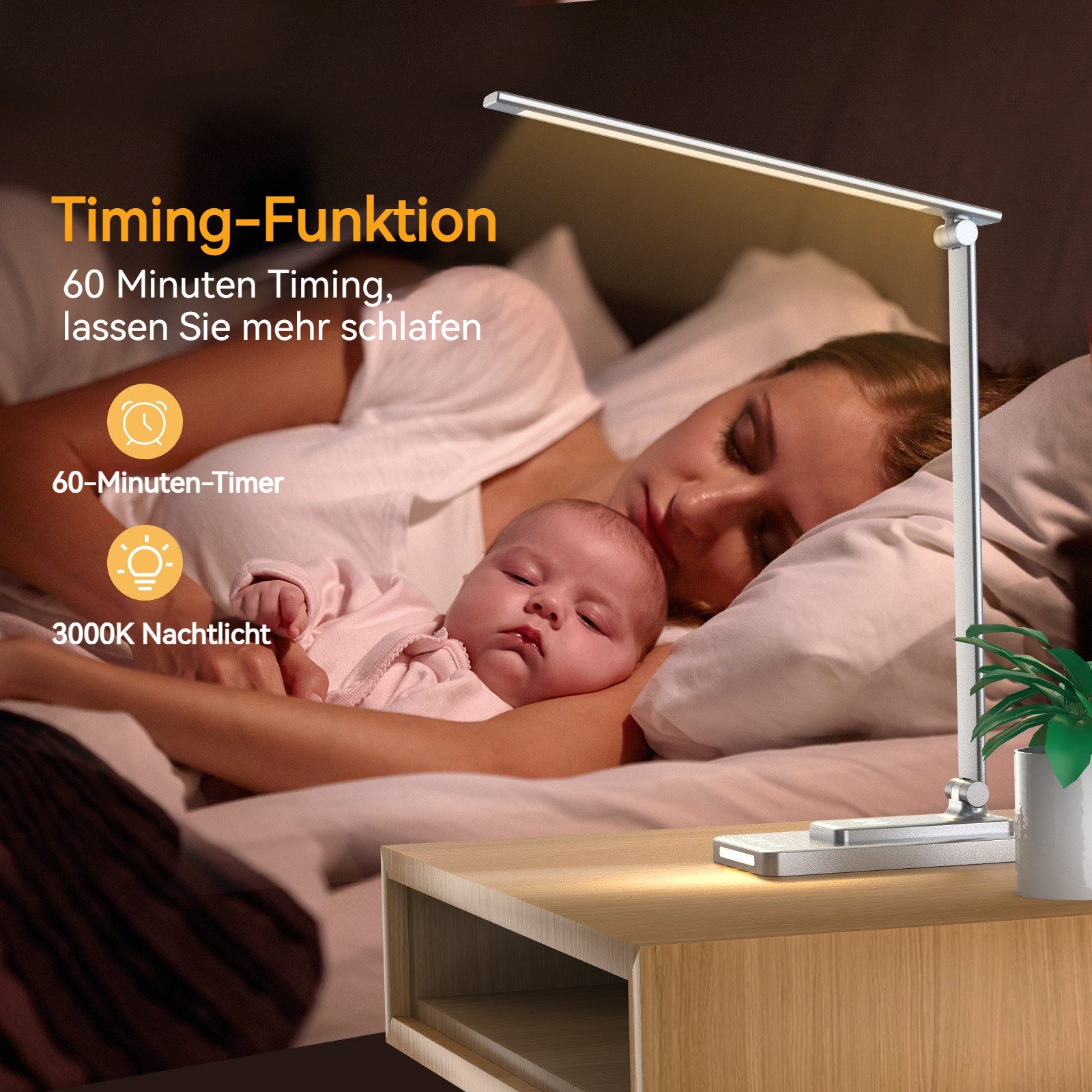BlingBin LED Schreibtischlampe 10 W kabelloses günstig online kaufen