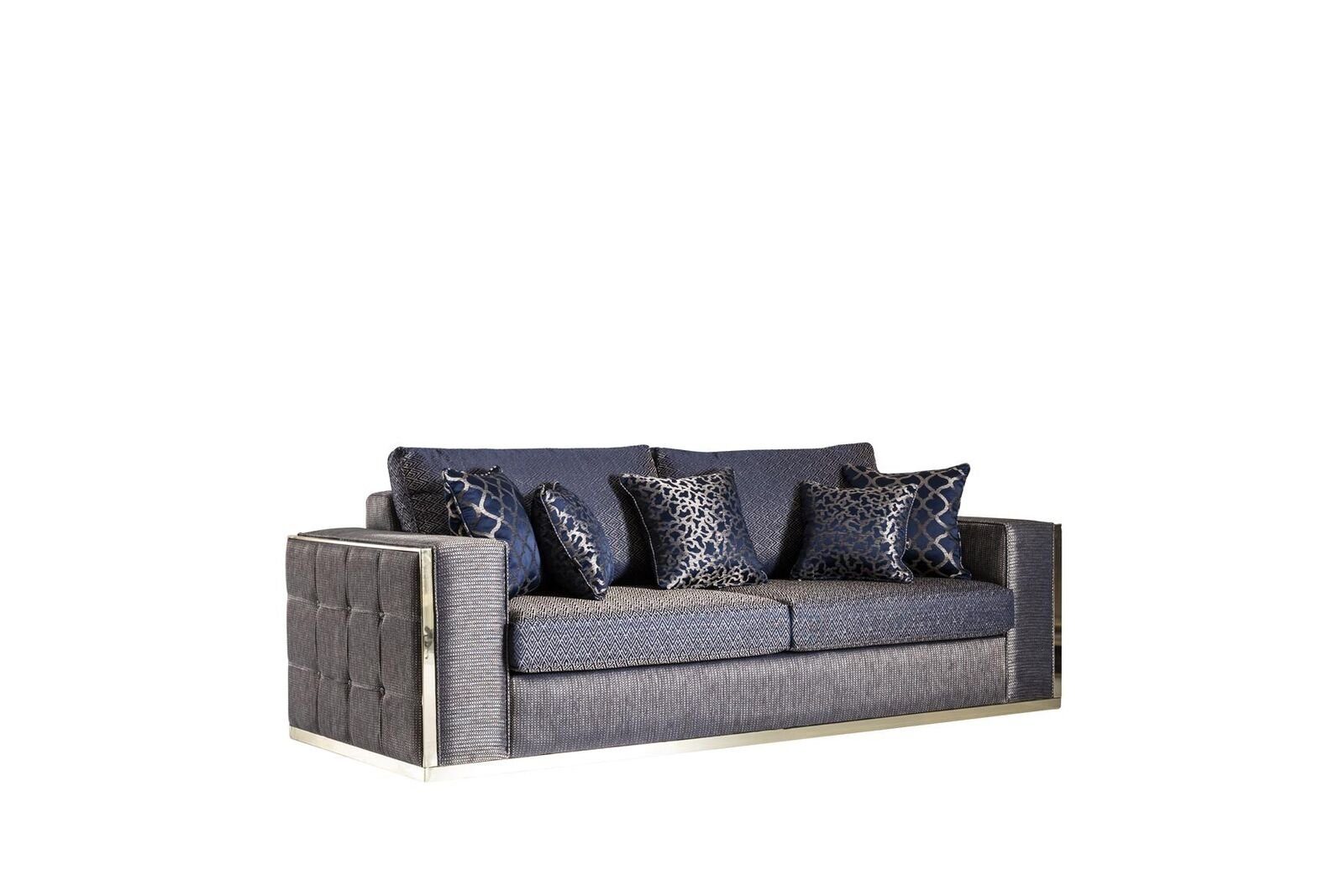 Stil Made Moderne Blau Sofas, Europe Sofa Möbel Wohnzimmer Sofa Design Sitzer 3 JVmoebel in