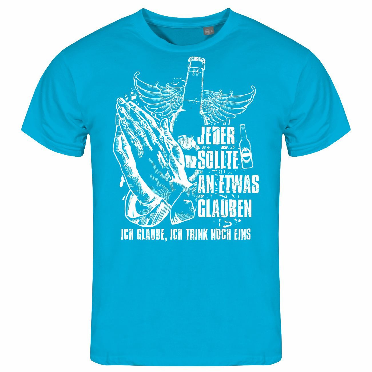 deinshirt Print-Shirt Herren T-Shirt Ich glaube günstig online kaufen