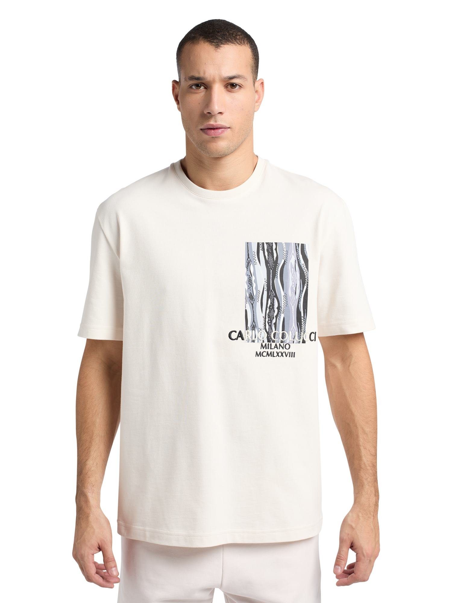 CARLO COLUCCI T-Shirt De Pandis Weiß