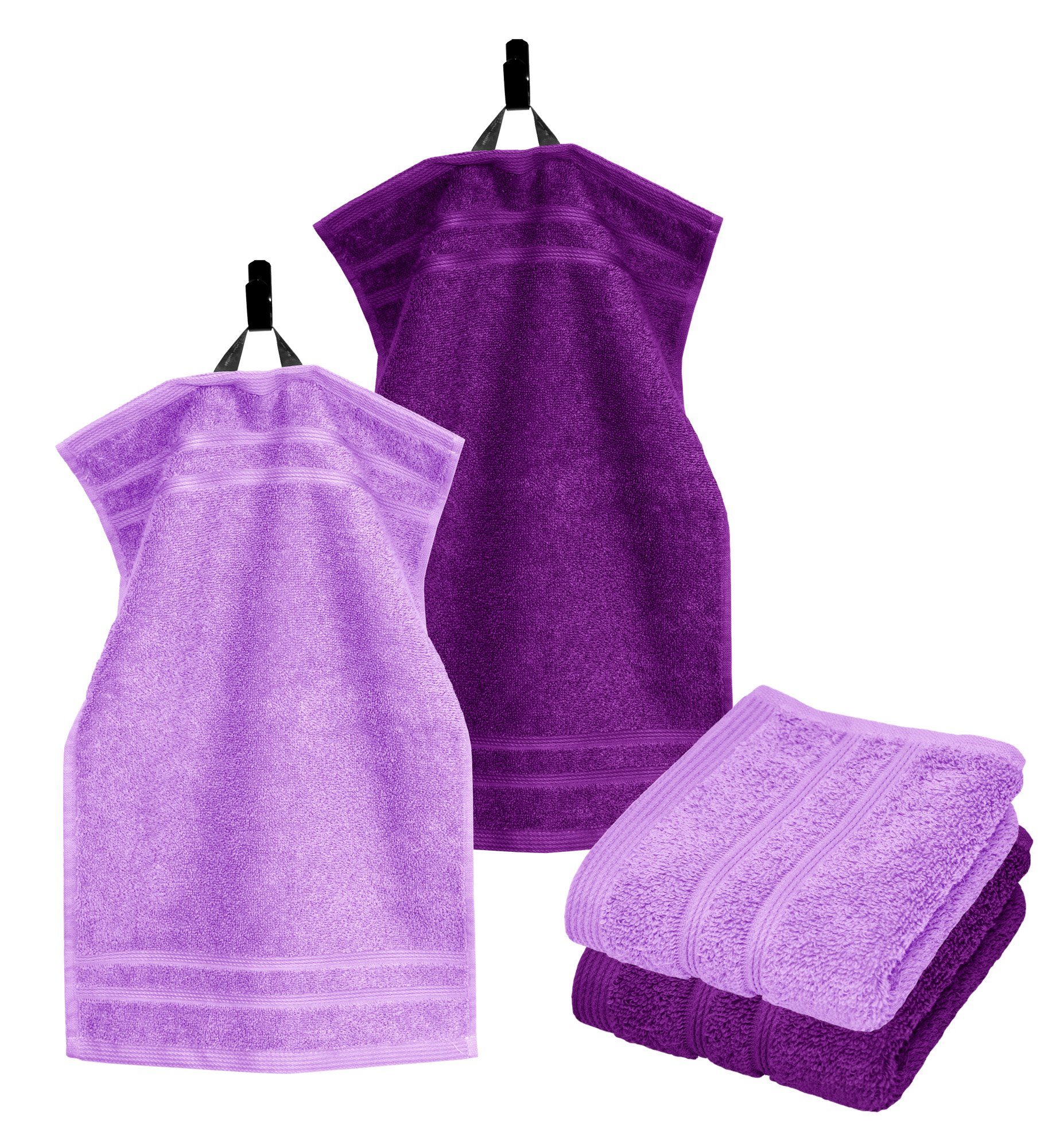 Lashuma Handtuch Set London, Frottee (Set, 4-St), Flauschige Badezimmer Han günstig online kaufen