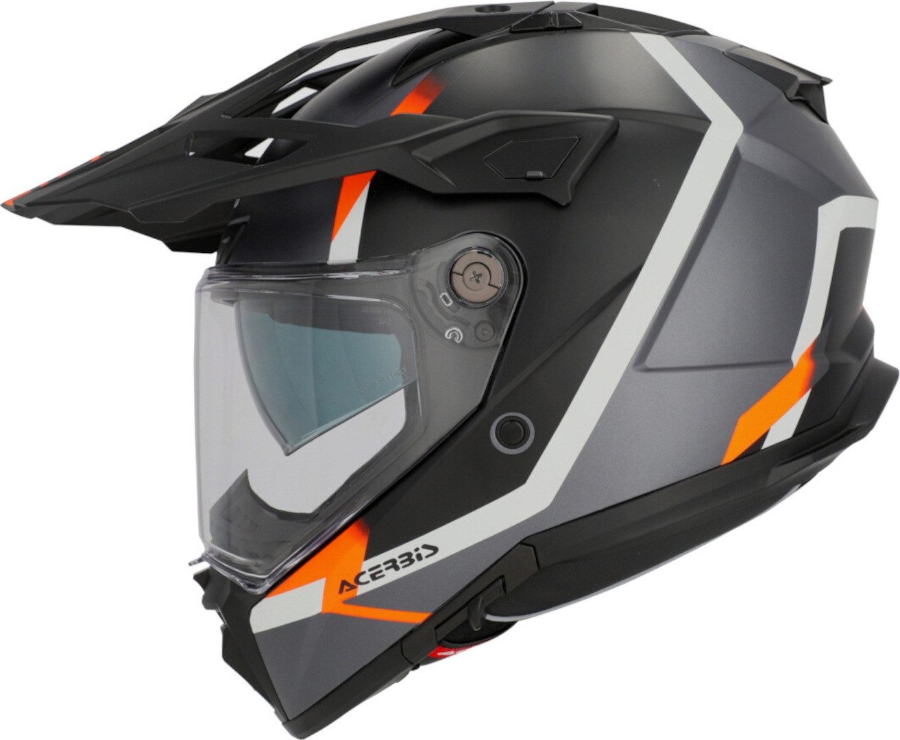 Acerbis Motocrosshelm Attack Graphic Enduro Helm, vorbereitet für Pinlockscheibe,integriertes Sonnenvisier