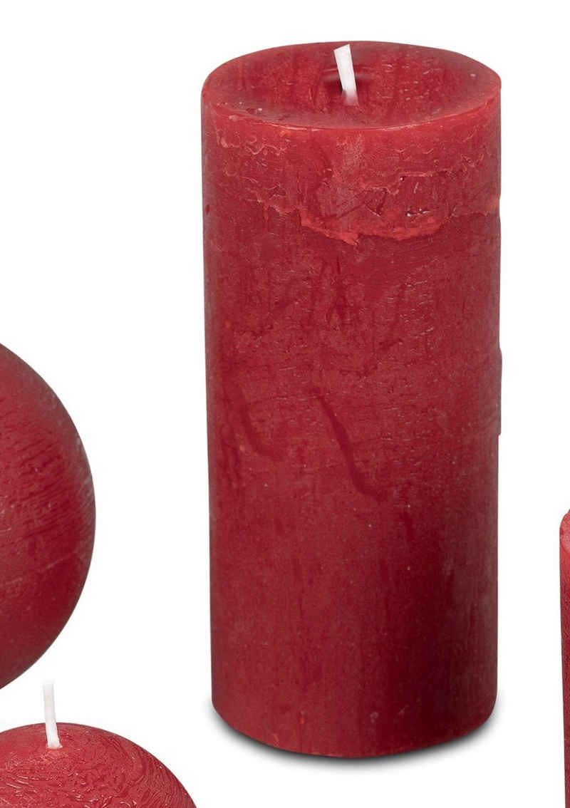formano Teelichthalter Antik Red, Rot H:15cm D:7cm Wachs