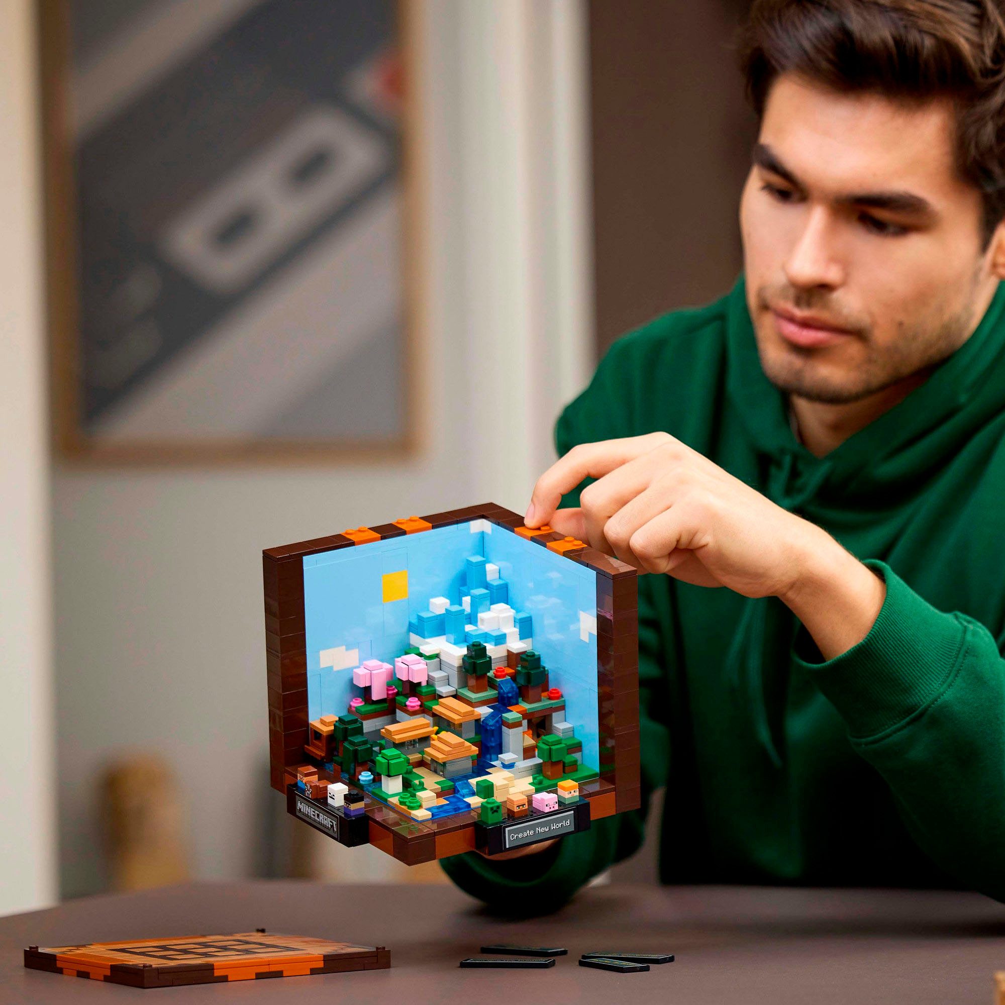 LEGO® Die Werkbank (21265), LEGO Minecraft Konstruktionsspielsteine, (1195 günstig online kaufen