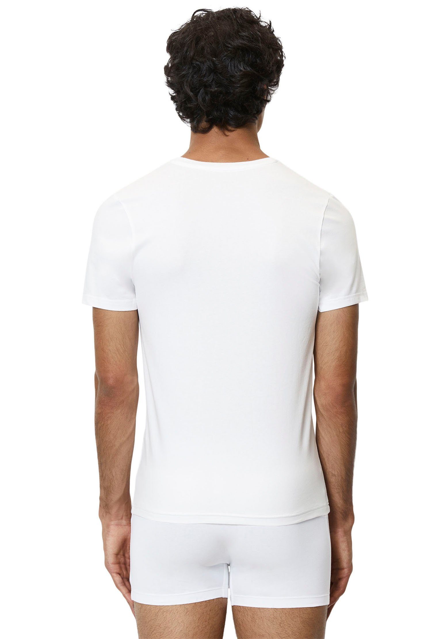 (Packung, Marc O'Polo 100white 2-tlg) T-Shirt