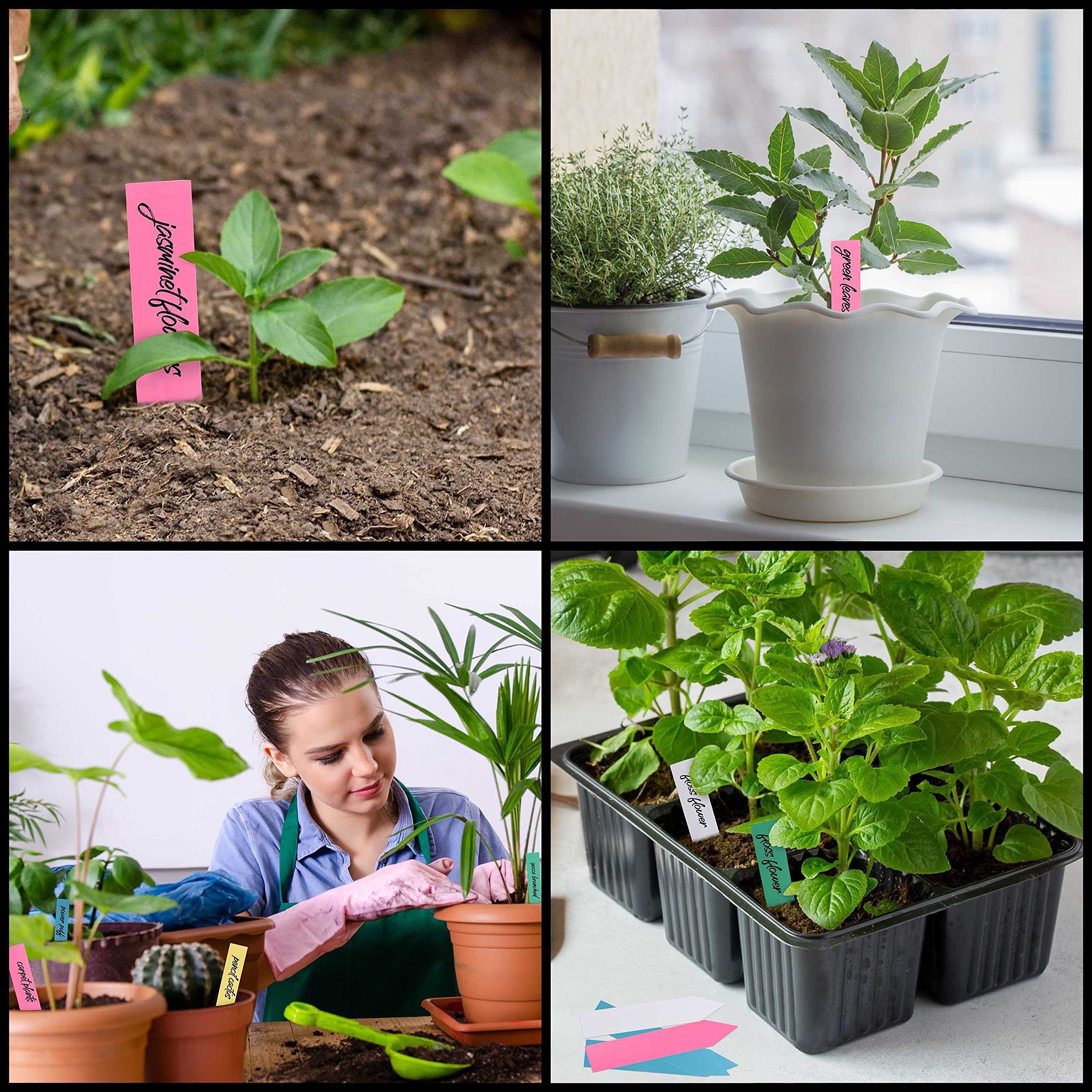 Vous Belle Schlüsselanhänger - 10x2cm Pflanzenmarkierungen Plastic - Etiketten, 500 Weatherproof Plant Tags 10x2cm 500 Markers