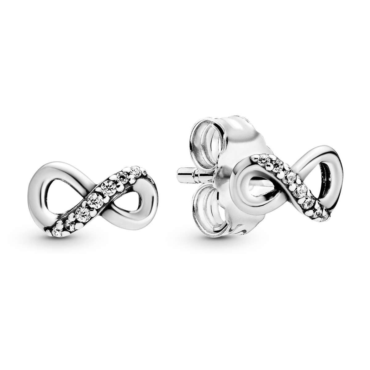 Pandora Paar Ohrstecker 298820C01, für Damen Funkelnde Unendlichkeit