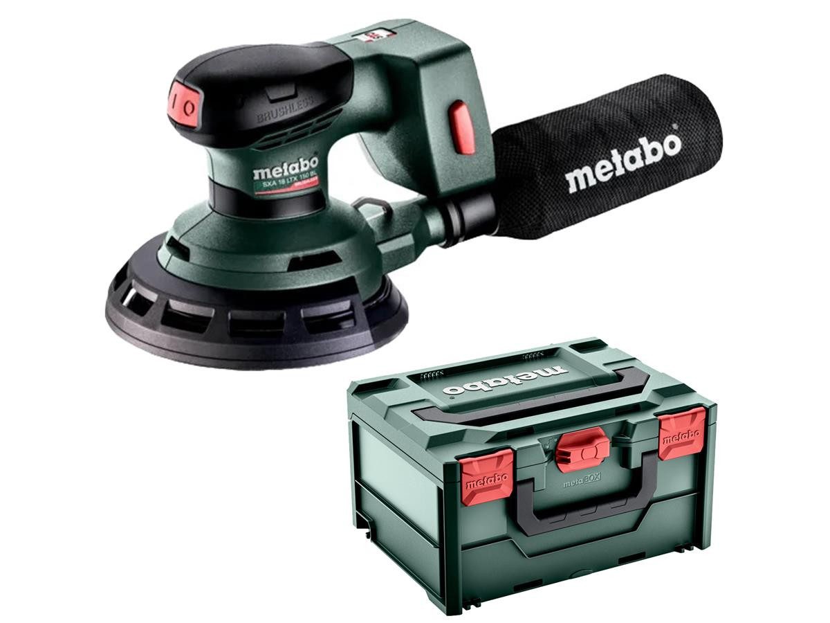 metabo Exzenterschleifer Akku SXA 18 LTX 150 BL, max. 10000 U/min, kompakt und handlich, ohne Akku und Ladegerät