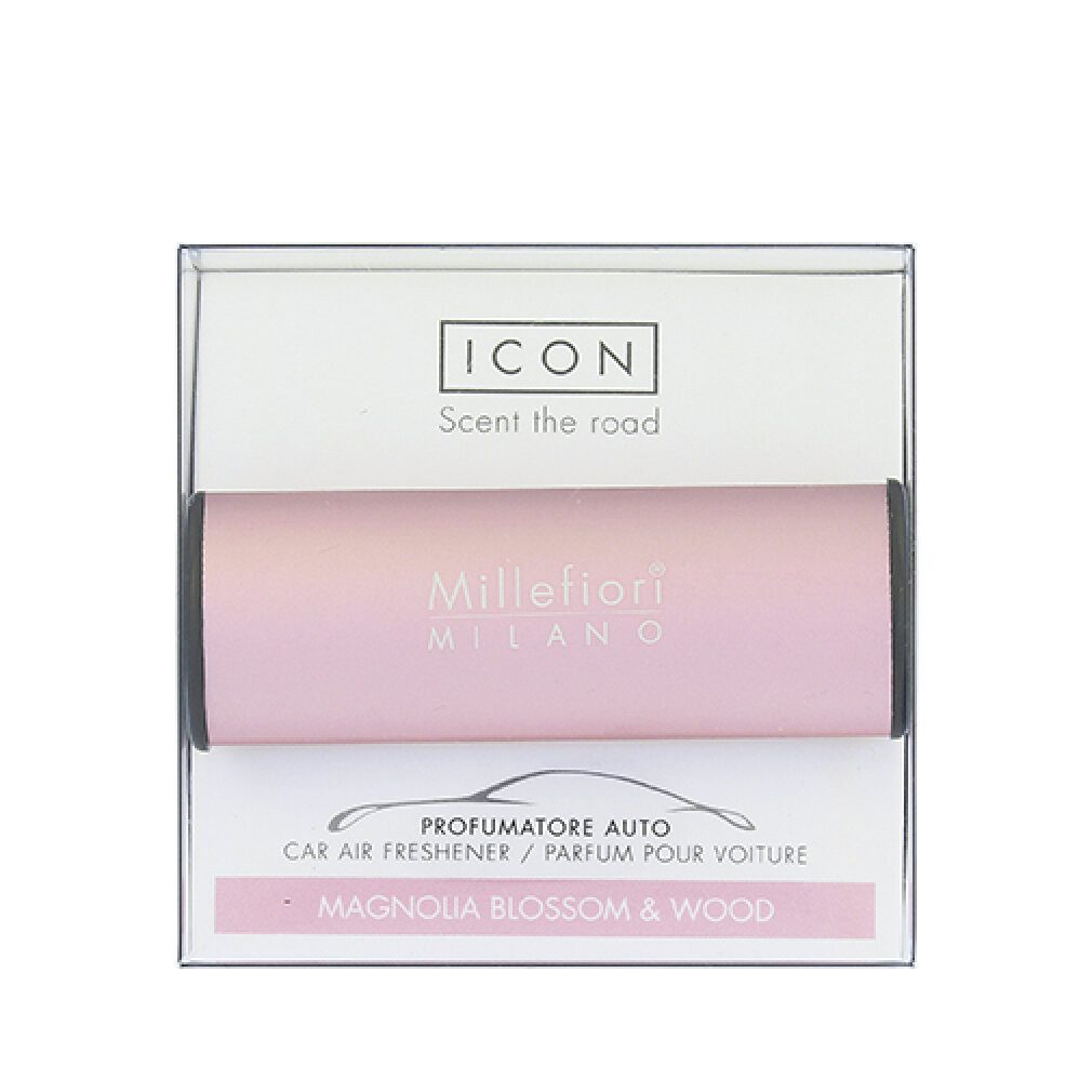 Raumduft Millefiori Icon Classic Magnolia Blossom & Wood Autoduft rosa