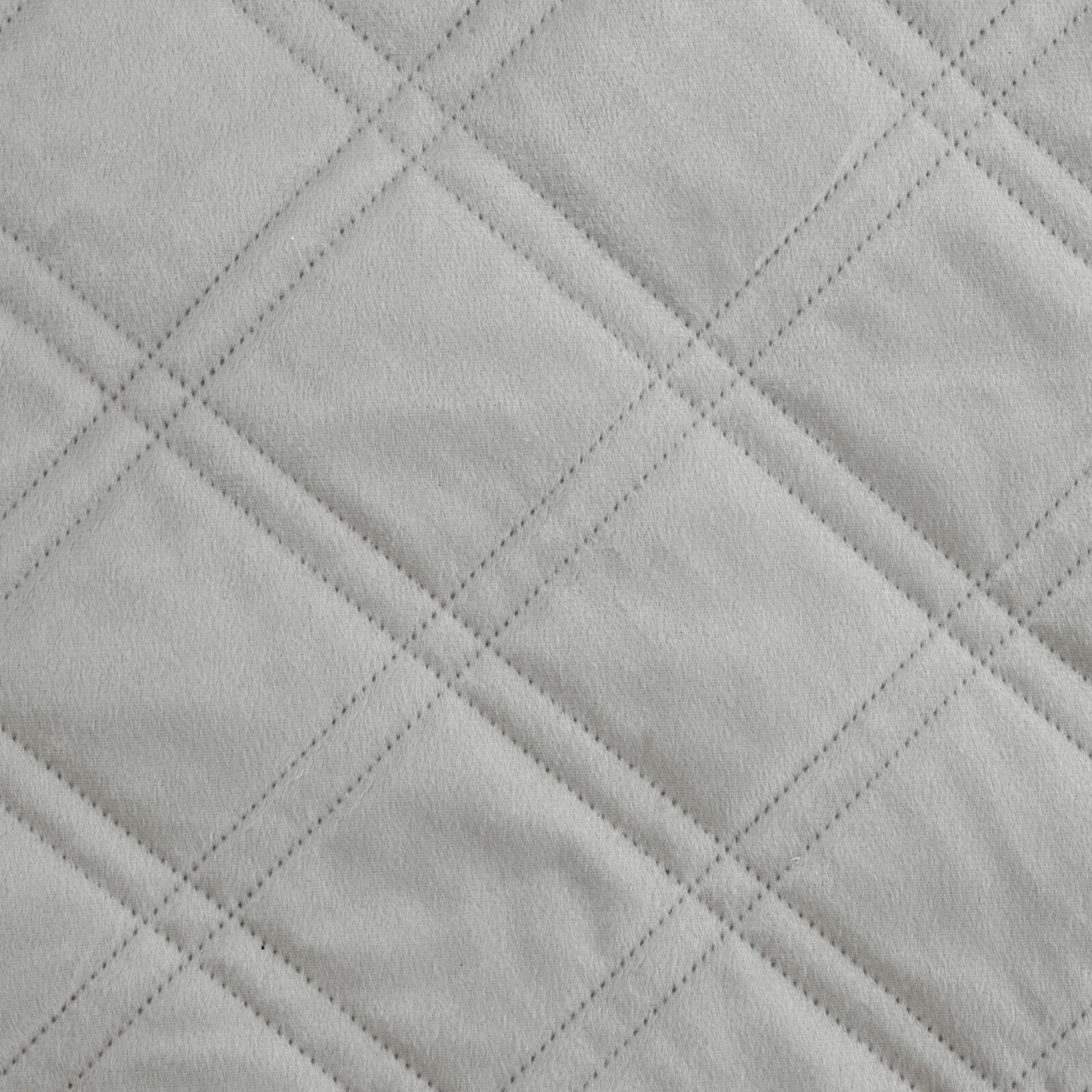 Design91 Tagesdecke Steppdecke LUIZ8 aus Samt Weicher Bett- und Sofaüberwurf, Elegante Bettdecke aus weichem Velours mit Rautenmuster – Bild 5 von 5