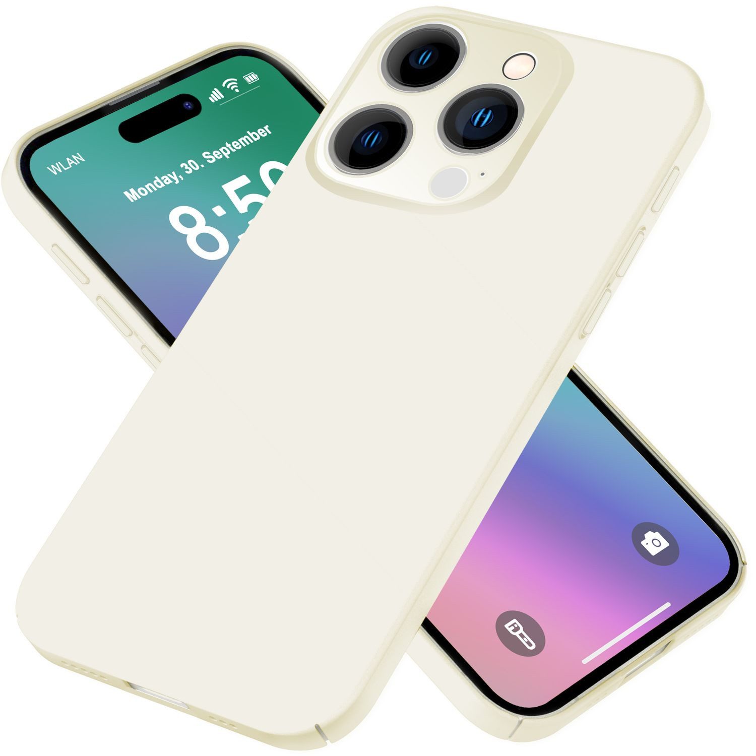 Nalia Smartphone-Hülle Apple iPhone 16 Pro 16 cm (6,3 Zoll), Ultra Dünne Hülle / Matt Hardcase / 0,5mm Slim-Fit / Anti-Fingerprint