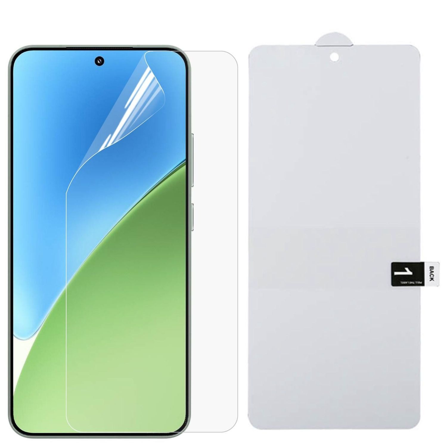 Wigento Handyhülle Für Xiaomi 17 / 17 Pro Full Front Screen Hydrogel Display Schutz Folie, Vollbildschutz, Explosion-proof Hydrogel-Film