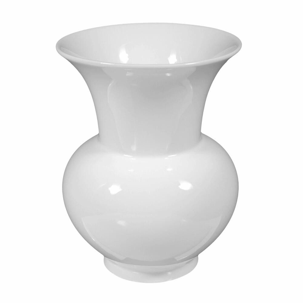Königlich Tettau Dekovase T.Atelier 1961 Weiß H 18.8 cm