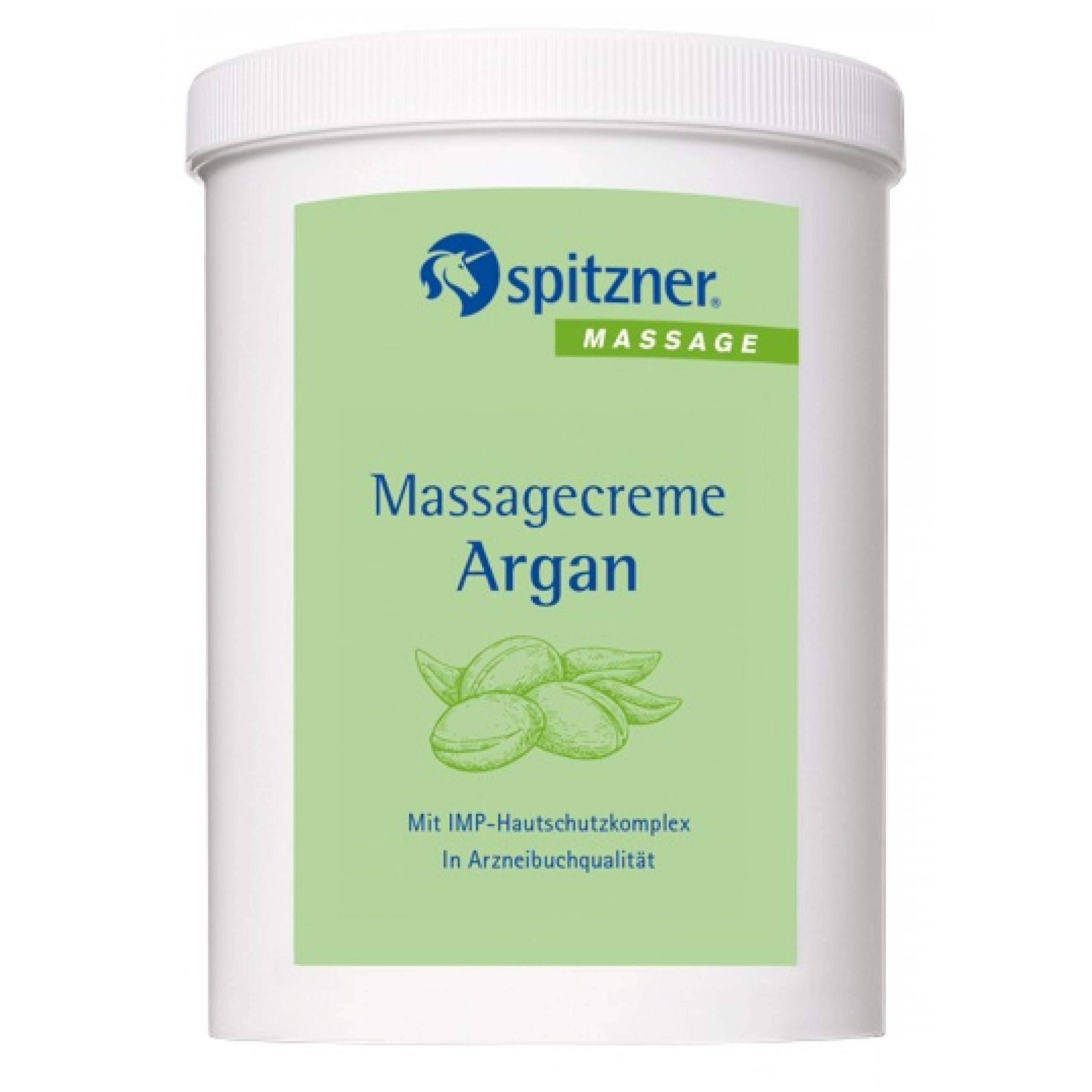 Spitzner Massageöl Spitzner Massagecreme Argan 1 L (1000 ml) pflegende Massagelotion mit