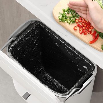Lubgitsr Ausklopfbehälter Küchenmülleimer mit Deckel 7L Bio-Mülleimer, hängende Abfallsammler