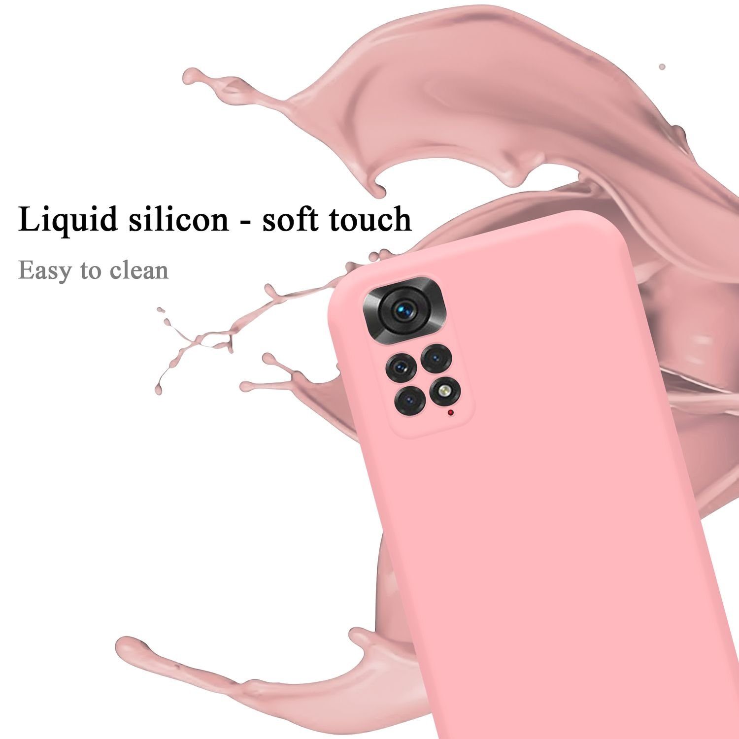Cadorabo Handyhülle für Xiaomi RedMi NOTE 11 4G / 11S 4G Hülle Xiaomi RedMi NOTE 11 4G / 11S 4G, Flexible Hülle TPU Silikon Schutzhülle Back Cover Case