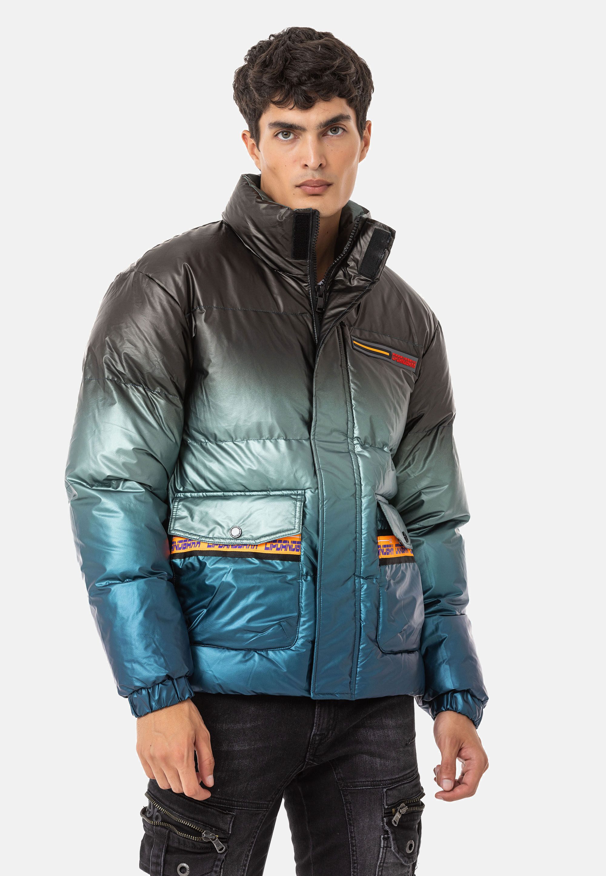 Cipo & Baxx Winterjacke Jacke mit Farbverlauf-Muster günstig online kaufen