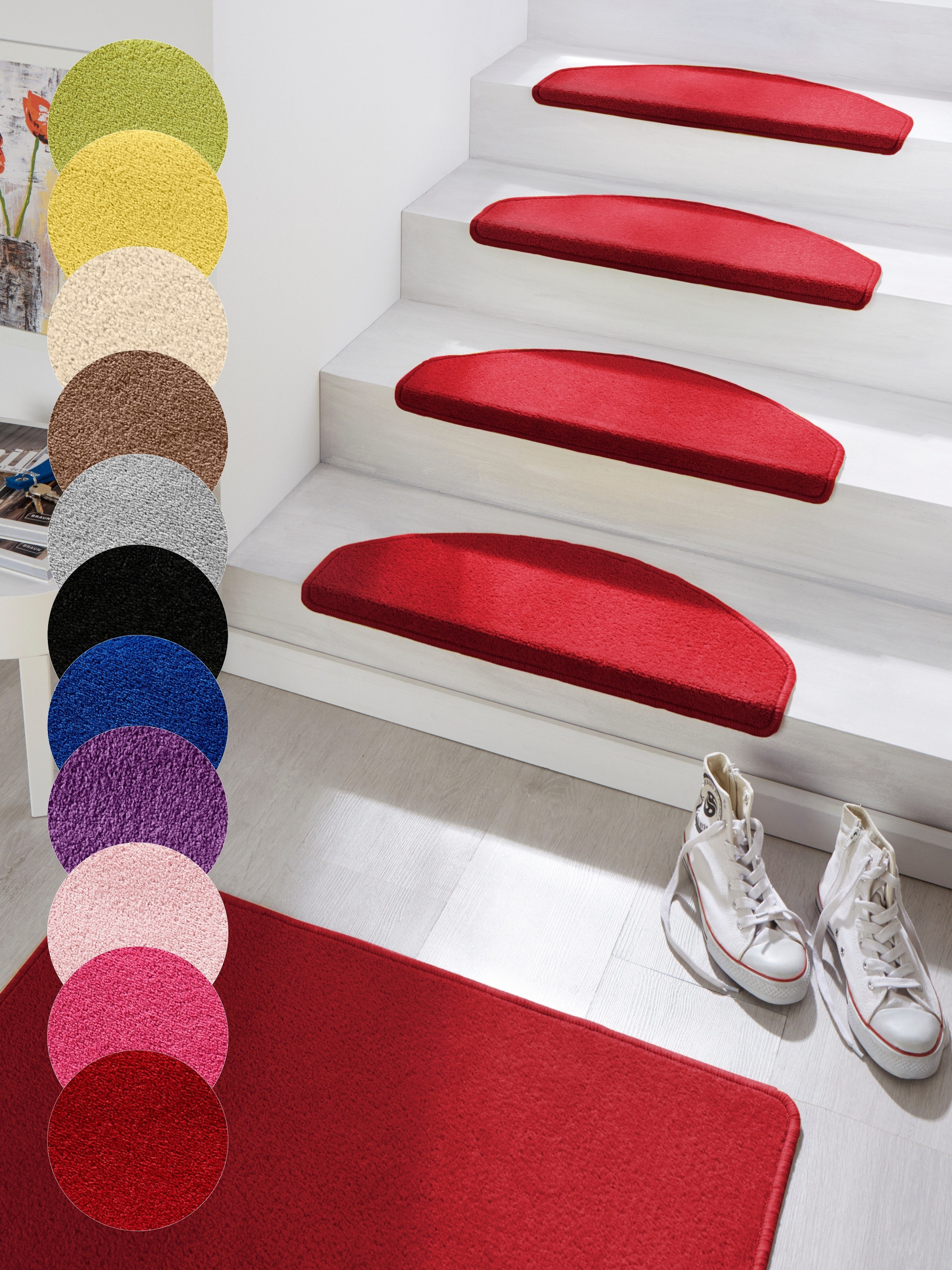 HANSE Home Stufenmatte Fancy, halbrund, Höhe: günstig online kaufen