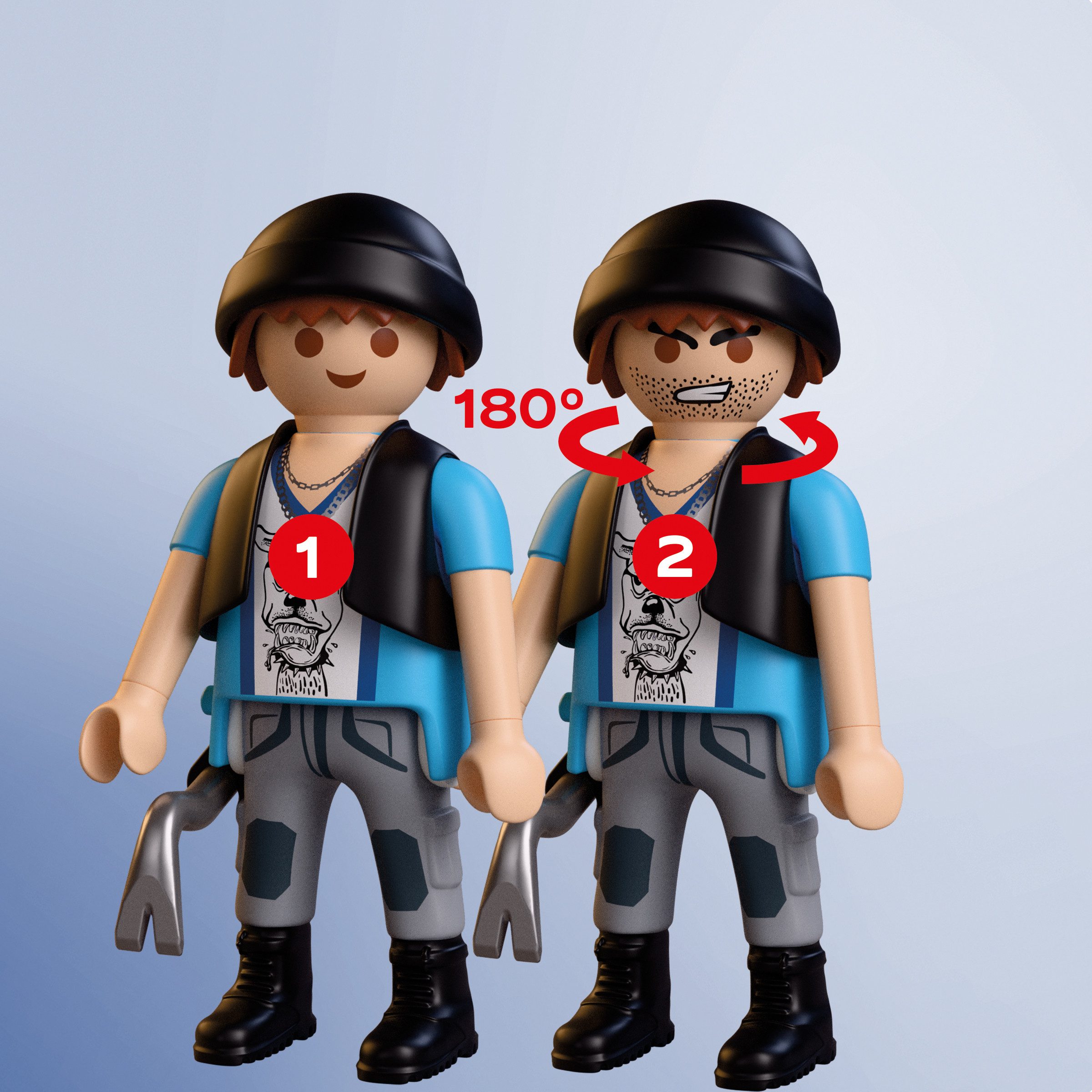 Playmobil® Verfolgungsjagd mit Motorrad (72079), City Action Konstruktions-Spielset, (17 St), Made in Europe