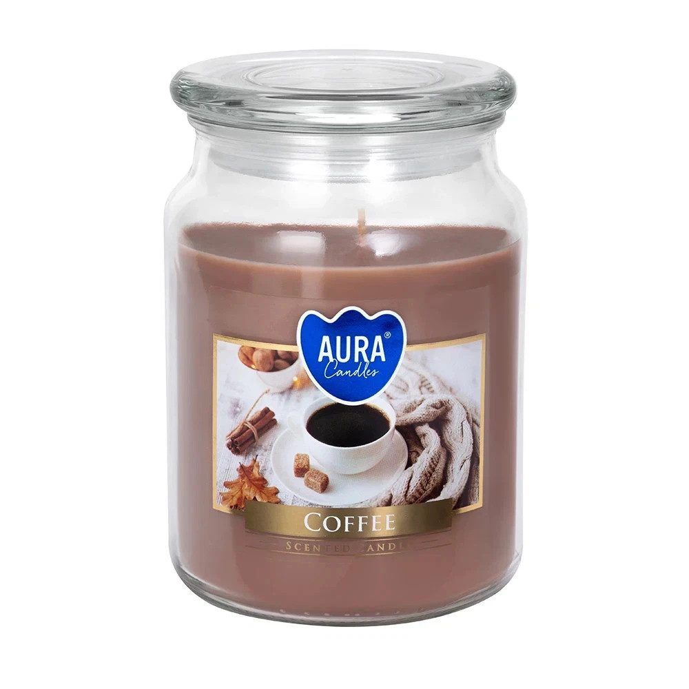 BISPOL Duftkerze XL Größe im Glas mit Deckel 500g Brenndauer 100h Tischdeko günstig online kaufen