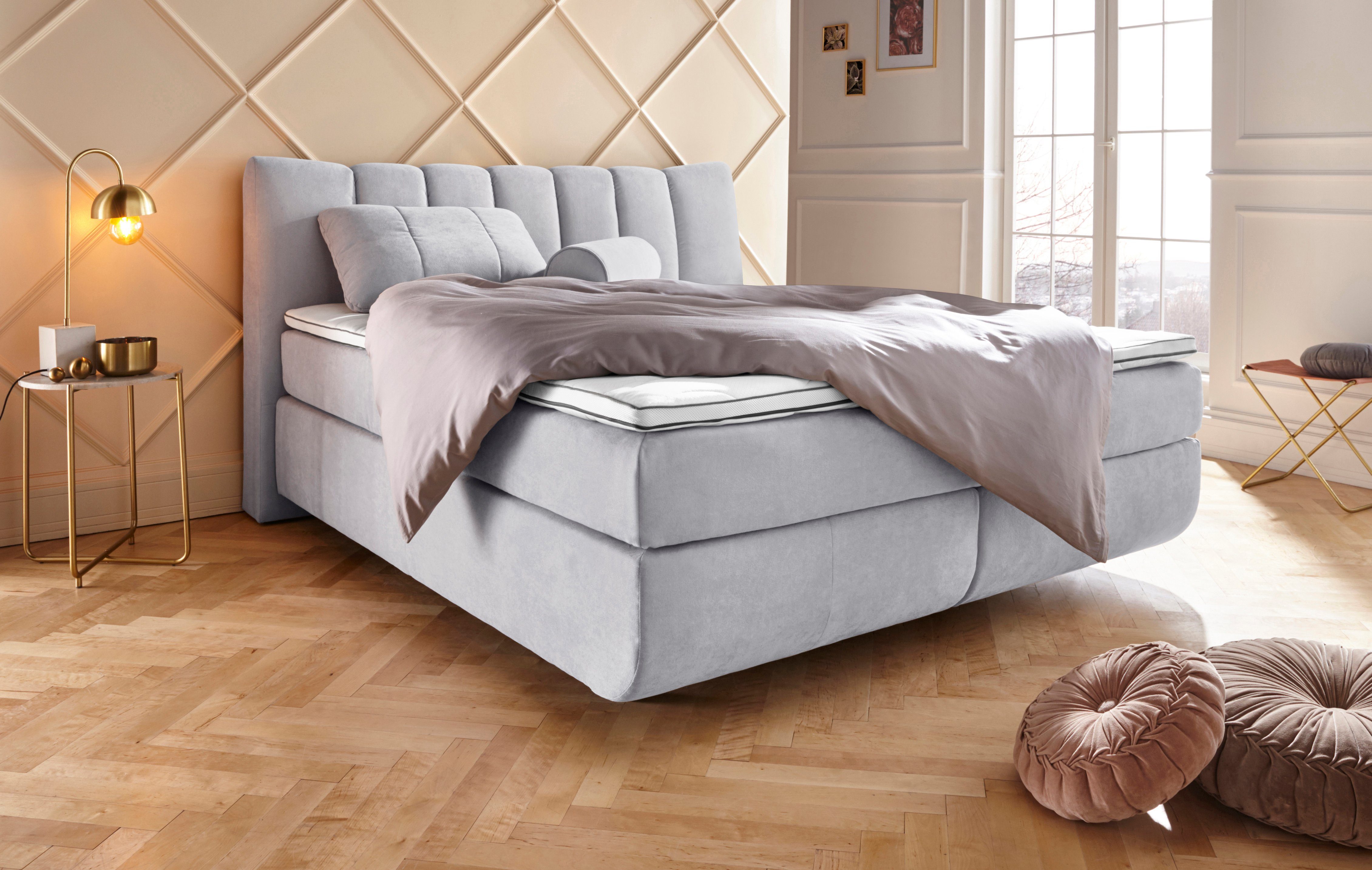 Leonique Boxspringbett "Océane" Bodenfrei- wirkt freischwebend, verschieden günstig online kaufen