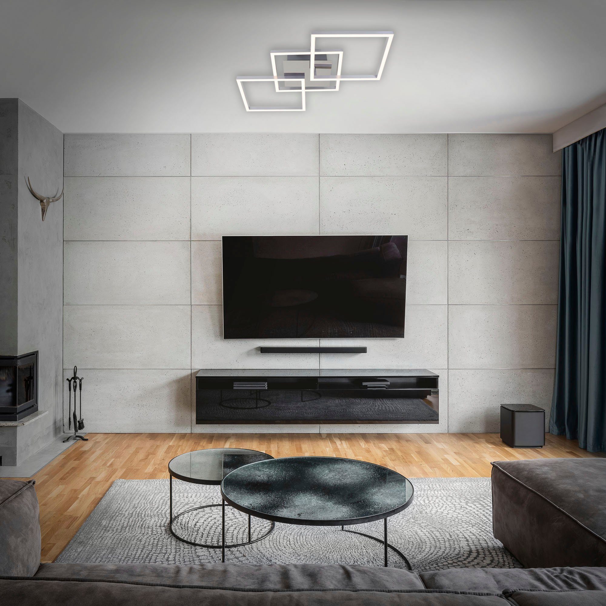 Briloner Leuchten LED Deckenleuchte 3217018 FRAME, LED fest integriert, War günstig online kaufen