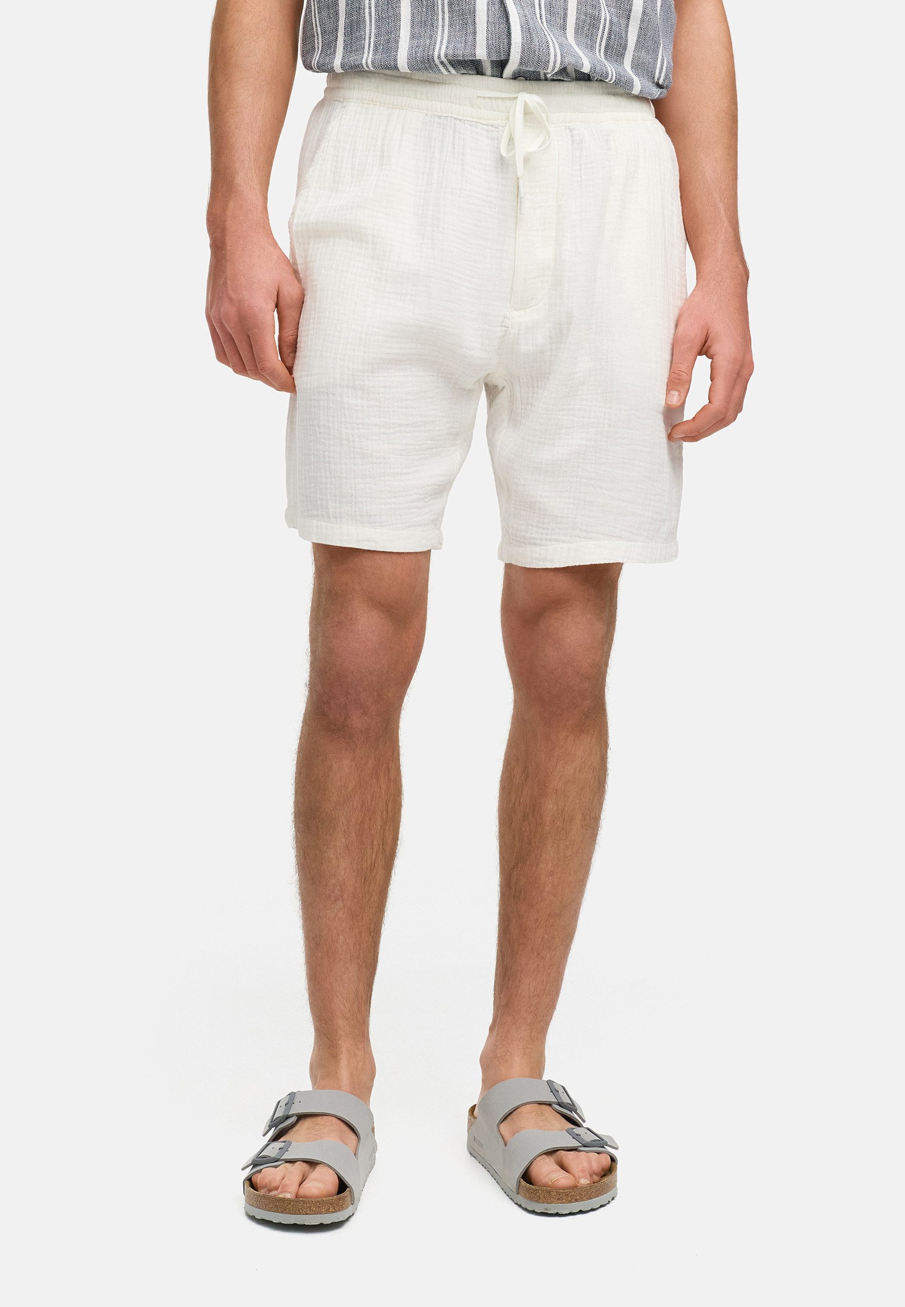 Kronstadt Chinoshorts Herren KSAvery Chino Shorts Herrenshorts luftig-leicht durch doppellagigen Musselin