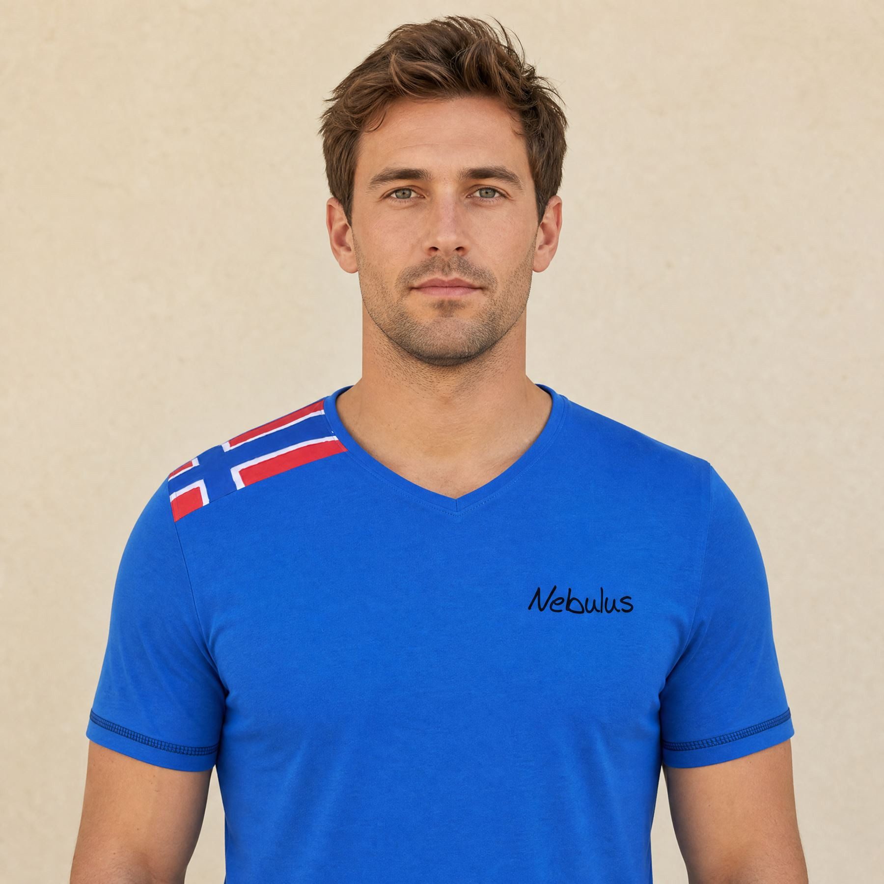 Nebulus T-Shirt READY, P6852 - Herren, kobalt-schwarz, L