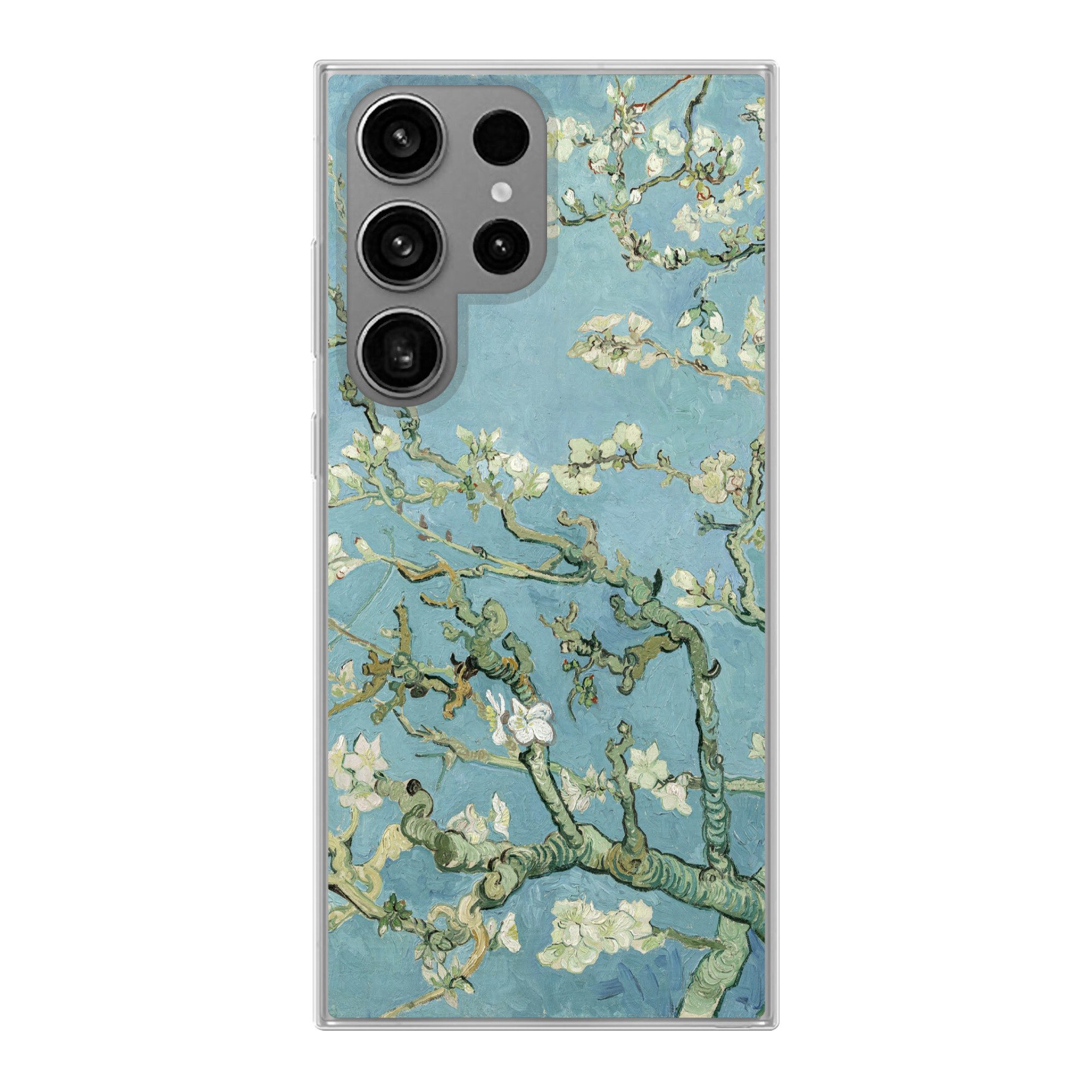 MuchoWow Handyhülle für Samsung Galaxy S23 Ultra Mandelblüte - Van Gogh - Kunst