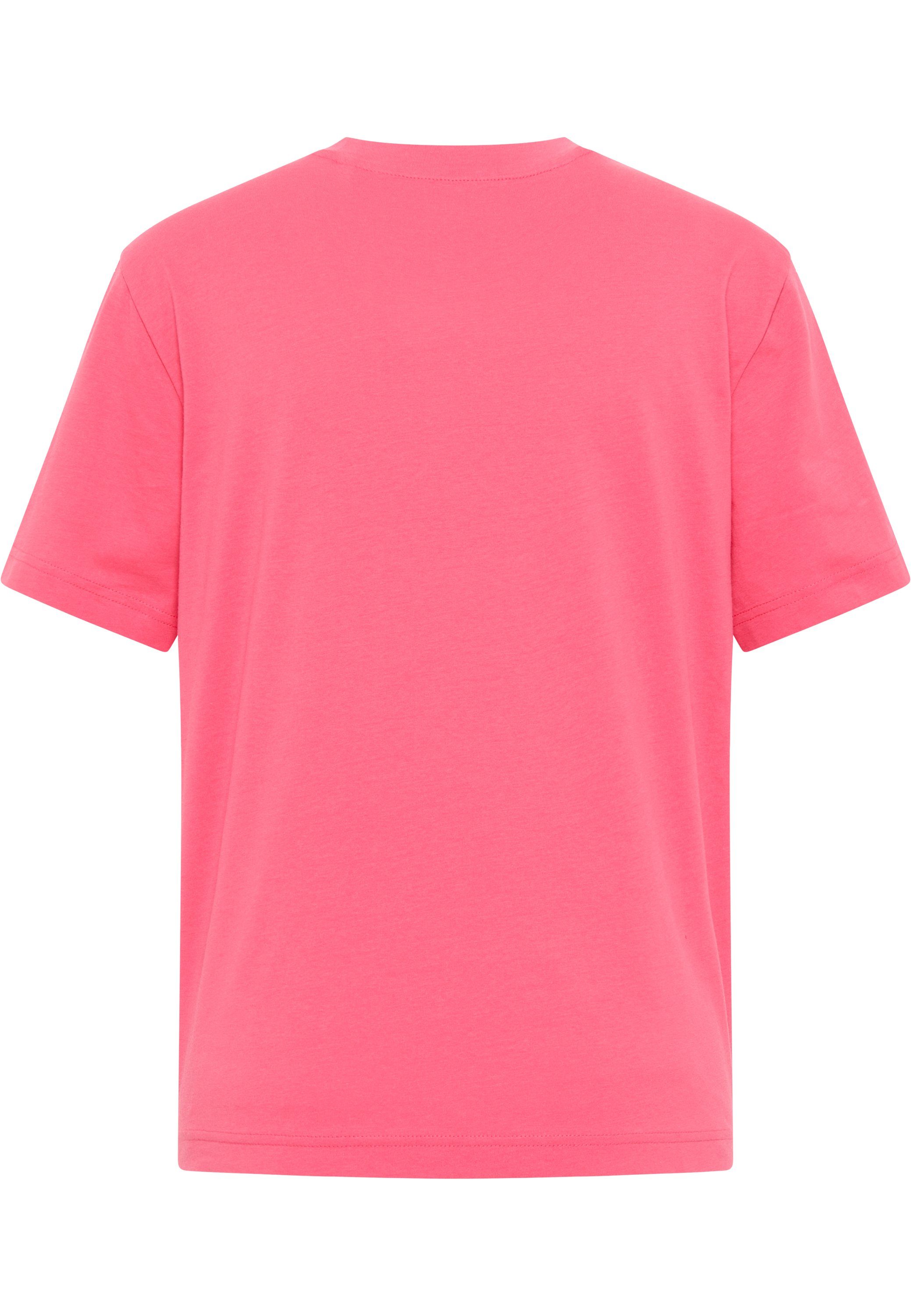 MUSTANG pink Kurzarmshirt T-Shirt T-Shirt Mustang