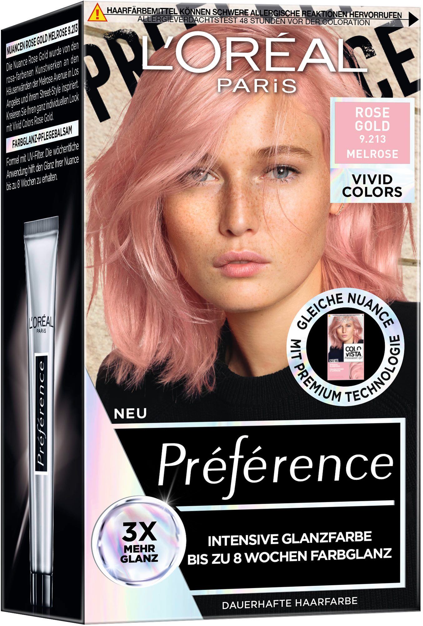 L'ORÉAL PARIS Coloration PRÈFÈRENCE VIVID COLORS, Packung