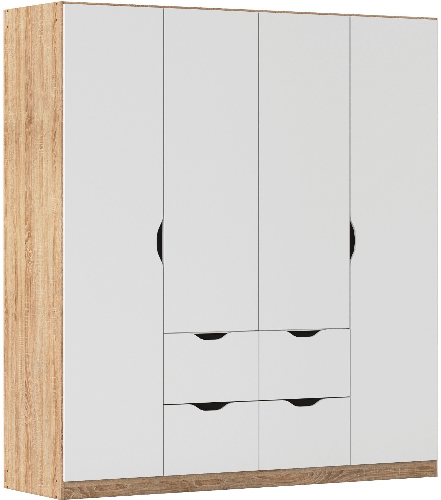 rauch Kleiderschrank Freising geräumiger Schrank Garderobe Schlafzimmerschrank (in 2 Breiten erhältlich TOP ANGEBOT) mit Griffmulden und Schubkästen OTTO´s Chois TOP PRODUKT