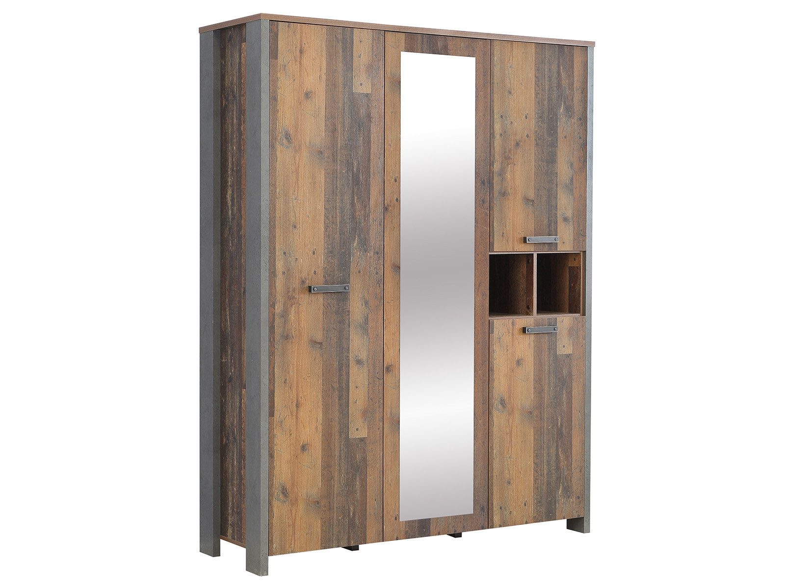 FORTE Kleiderschrank "Clif", (Maße: B/H/T ca. 156x205x52 cm), mit Spiegelau günstig online kaufen
