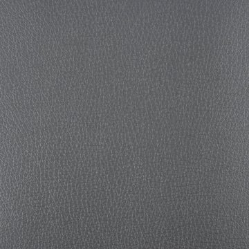 SCHÖNER LEBEN. Stoff Kunstleder Polsterkunstleder Kreativleder Metallic Glanz carbon grau 1, abwaschbar