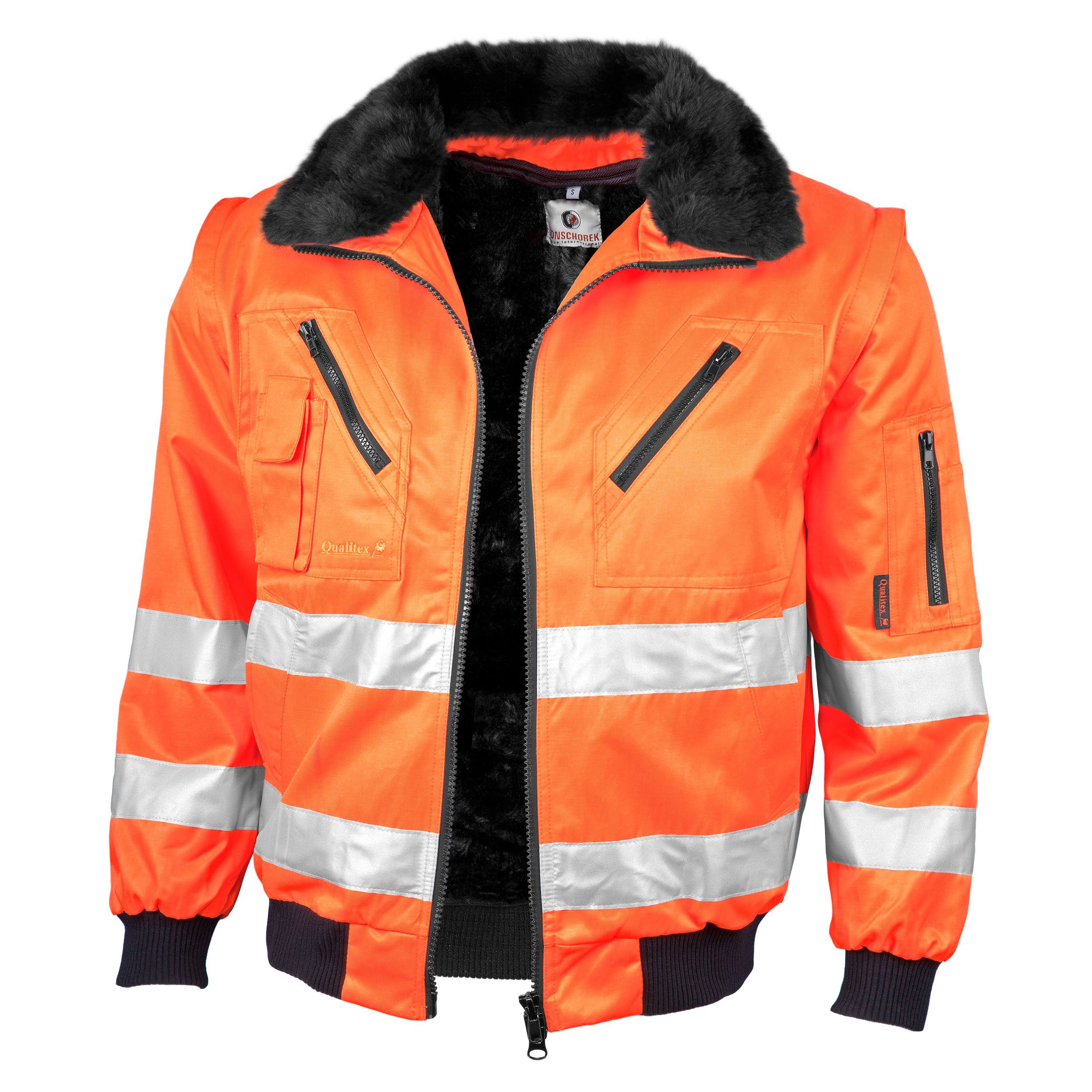 QUALITEX HIGH QUALITY WORKWEAR Pilotenjacke signal Pilotenjacke - Warnschutz  für PROfessionals