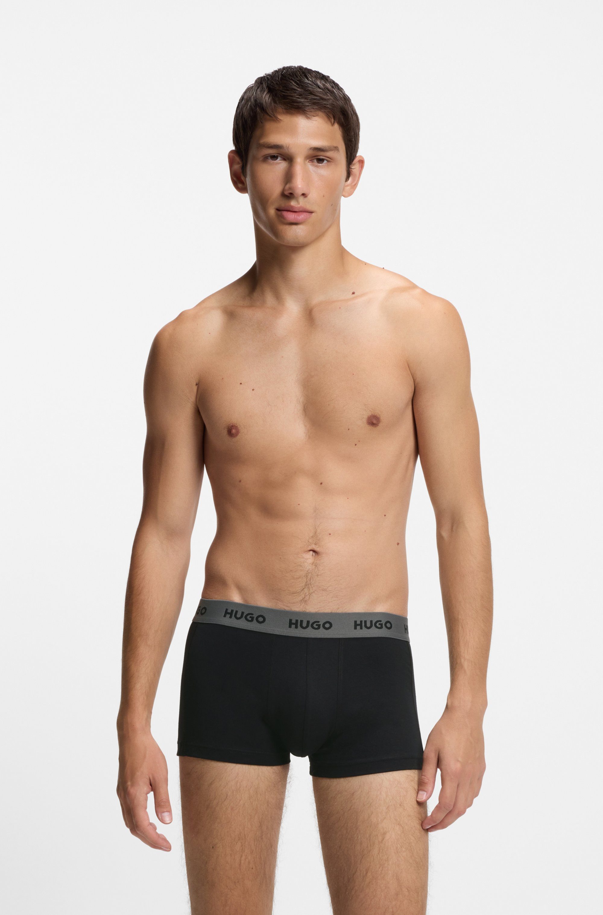 HUGO Trunk TRUNK TRIPLET DESIGN (Packung, 3-St) mit Logobund
