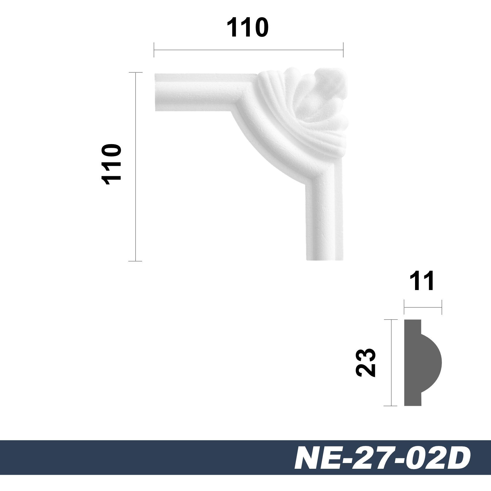 marbet design Zierleiste NE-27-02D, 4 Ecksegmente, günstig online kaufen
