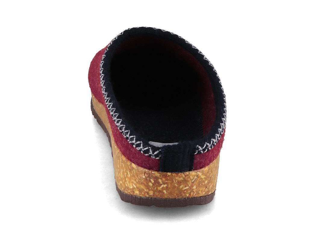 Tuffeln Edelweiß Filz-Pantoffeln vegane Clogs mit Edelweiß Applikation Hausschuh mit Kork-Latex-Fußbett – Bild 5 von 5