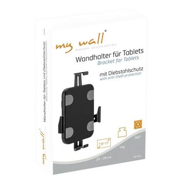 my wall Wandhalter für Tablets mit Diebstahlschutz Tablet-Halterung, (drehbar / rotierbar, abschließbar)