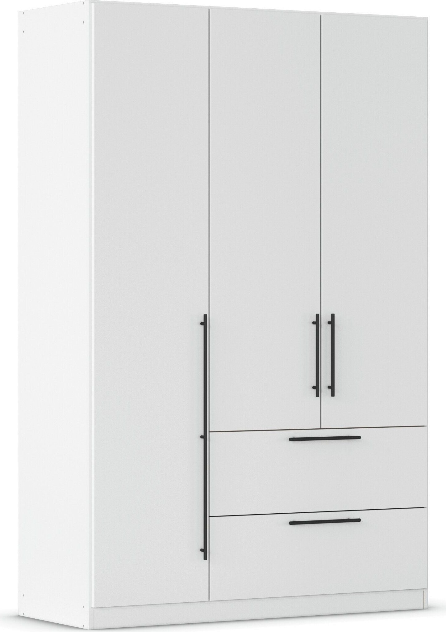 OTTO home Kleiderschrank Mehrzweckschrank Aktenschrank Möbel Mietswohnung Schlafzimmer AVOLA (3 verschiedene Ausstattungen BASIC/CLASSIC/PREMIUM (inkl. SOFT-CLOSE) mit hochwertigen Stangengriffen aus Metall in Schwarz MADE IN GERMANY