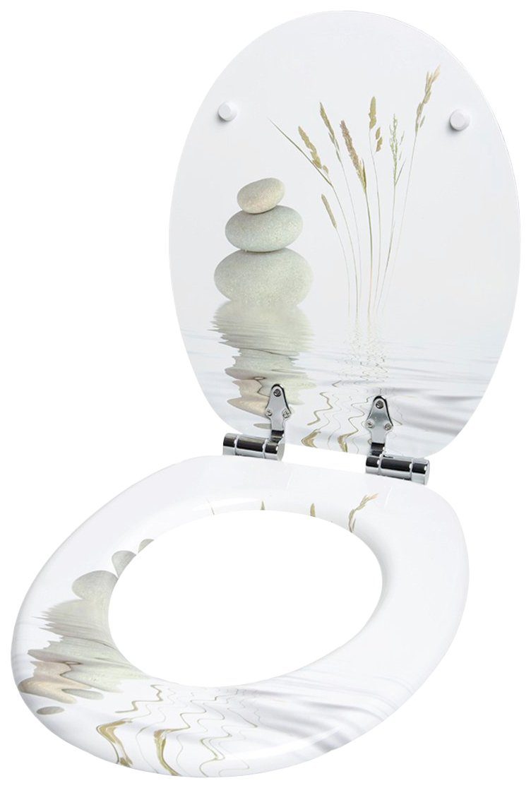 Sanilo Badaccessoire-Set und Waschbeckenstöpsel bestehend tlg., Balance, aus Badteppich Komplett-Set, 3 WC-Sitz