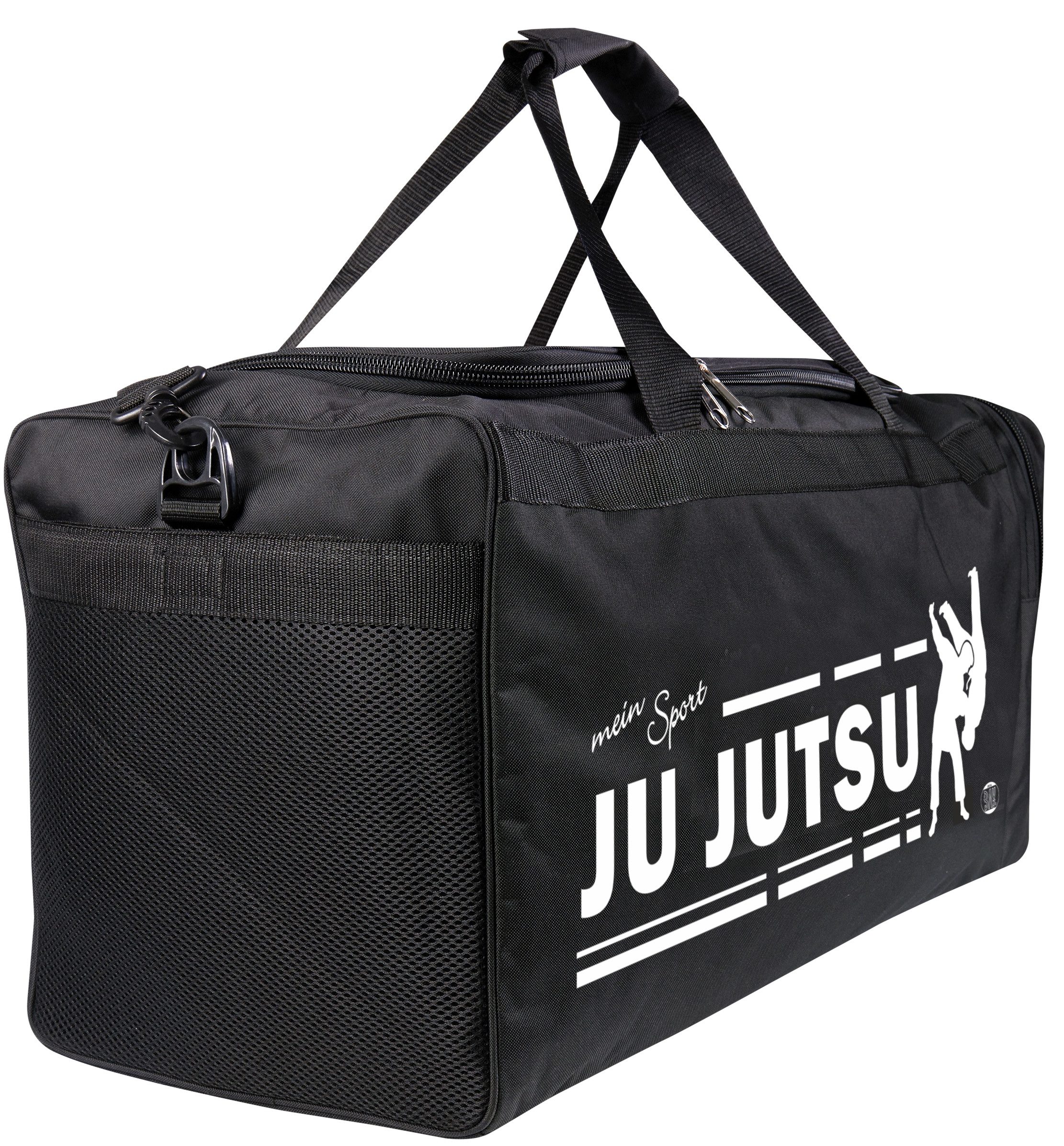 BAY-Sports Sporttasche mein Sport Ju Jutsu Trainingstasche schwarz 70 cm Taschen Ju-Jutsu (Stück), auffälliger und aufwendigen Druck, Erklärung Ihrer Leidenschaft