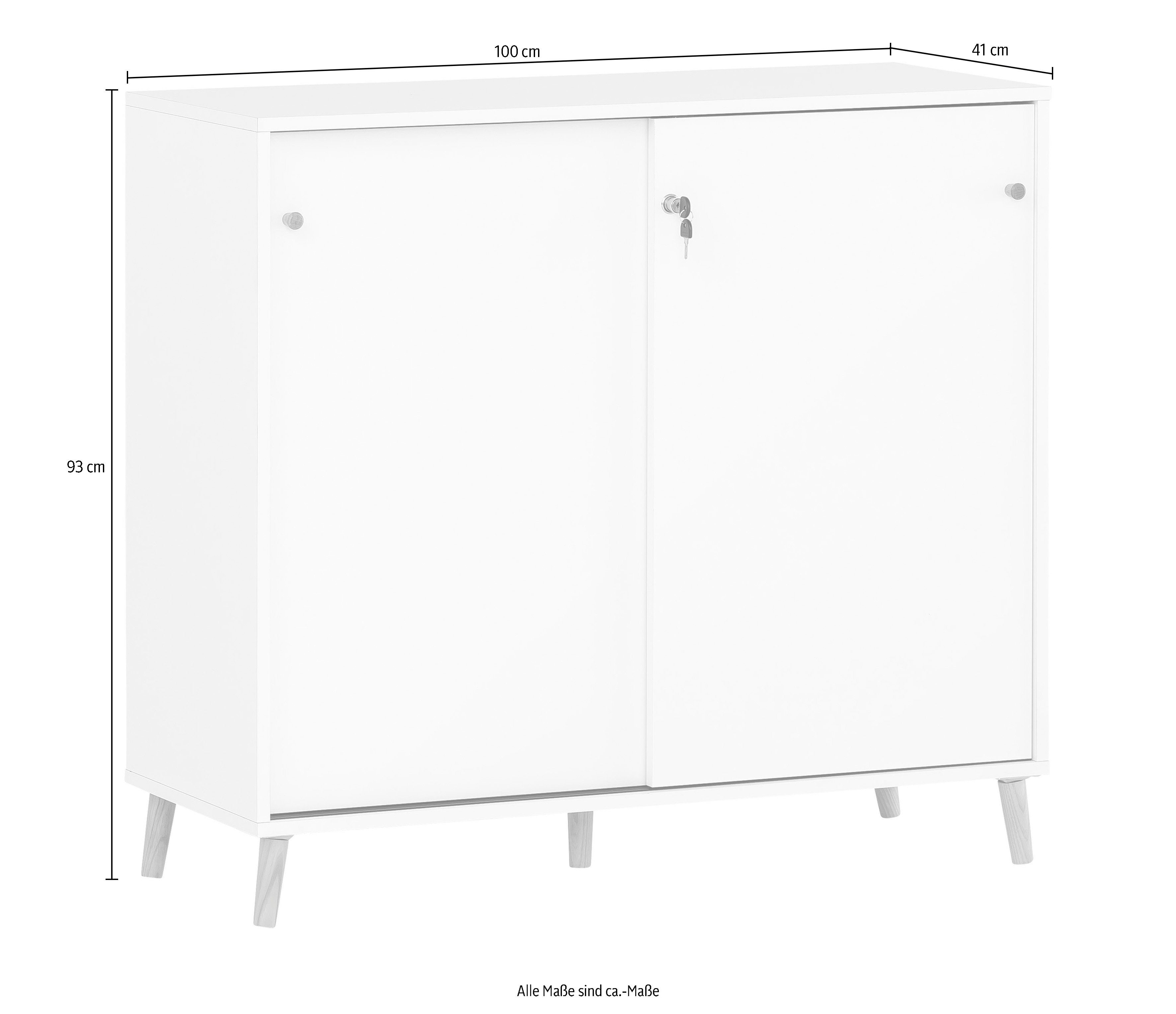 Schildmeyer Aktenschrank Serie 500, Aktenschrank, Made in Germany, B: 100 cm Solide Verarbeitung - Dieses Produkt ist in Deutschland gefertigt – Bild 5 von 5